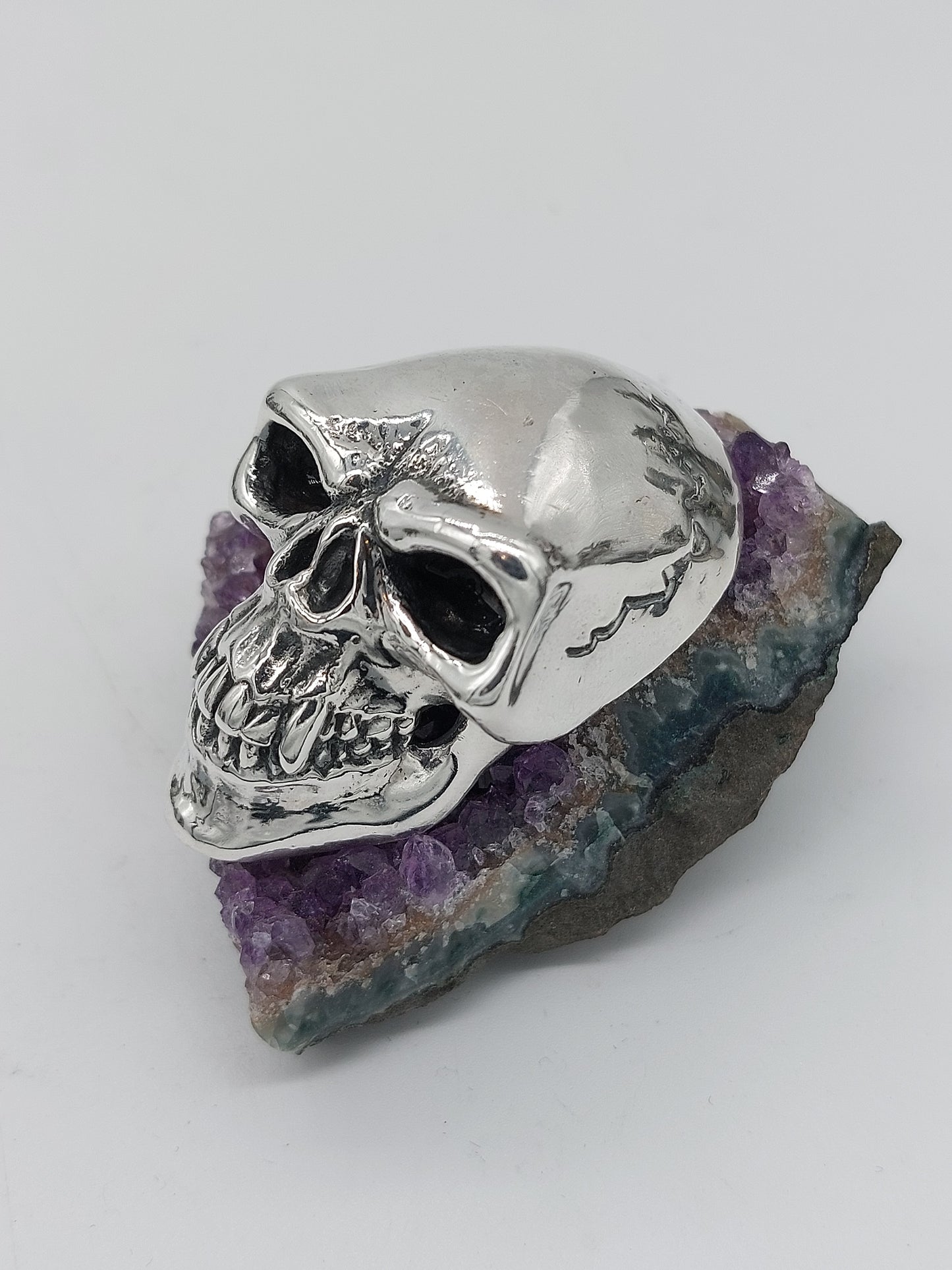 HUGE Sterling Silver 925 Skull pendant. 60+ Grams!!