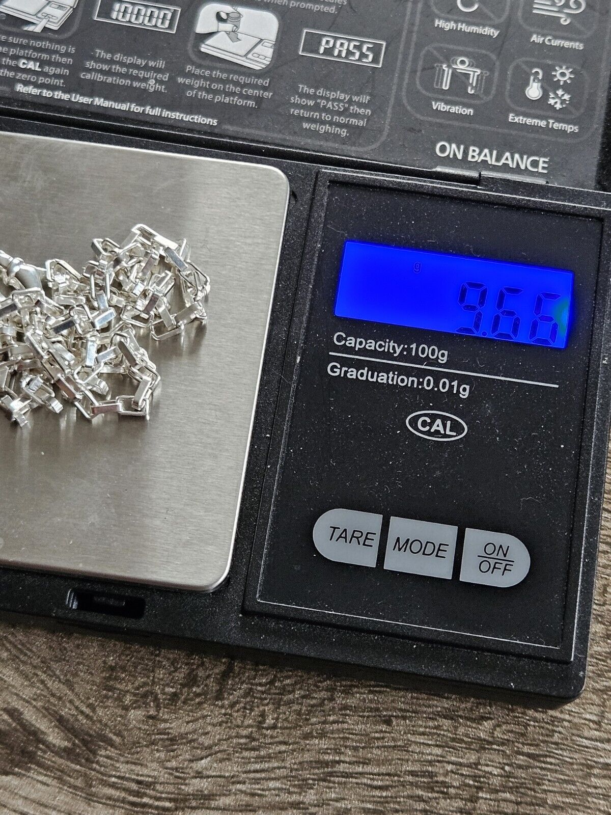 18.5" Inch 925 Sterling Silver Box Chain Necklace Men Women, Brand New.