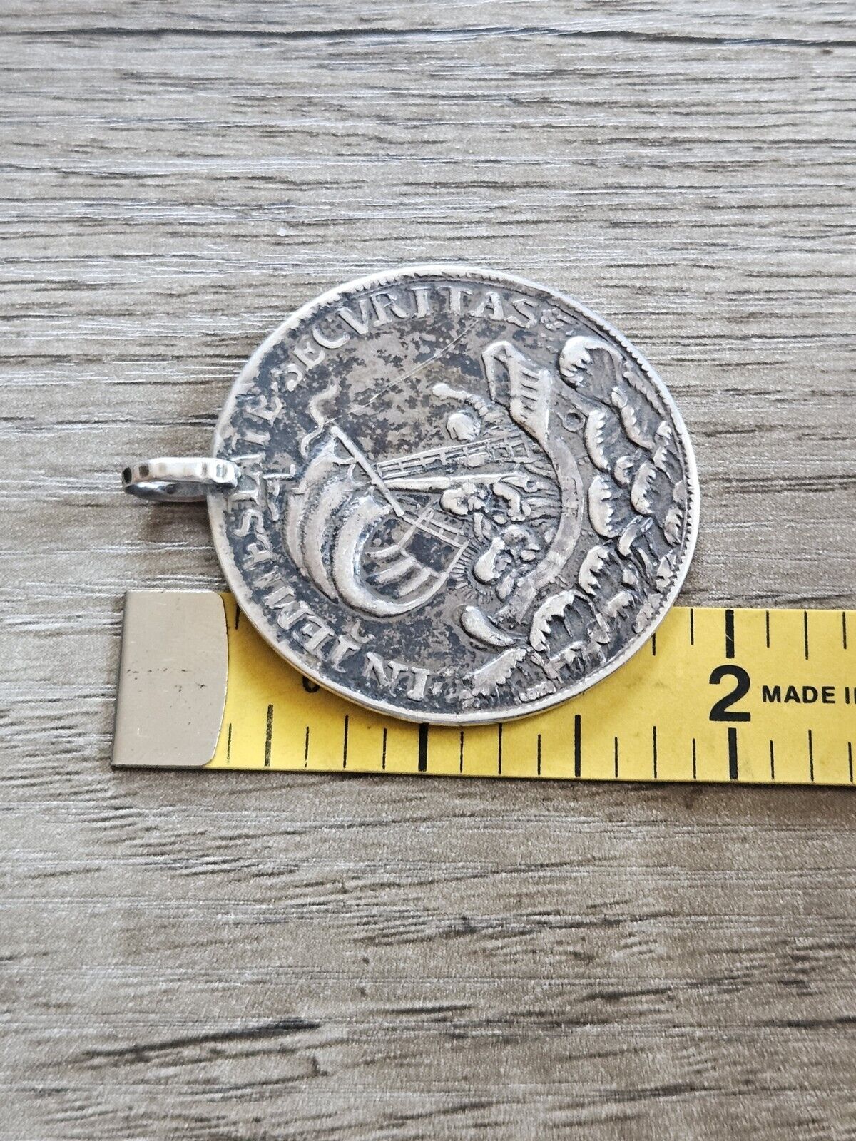 Hungary, Kremnitz, Large Silver Fisherman's Charm Medal, 42mm.