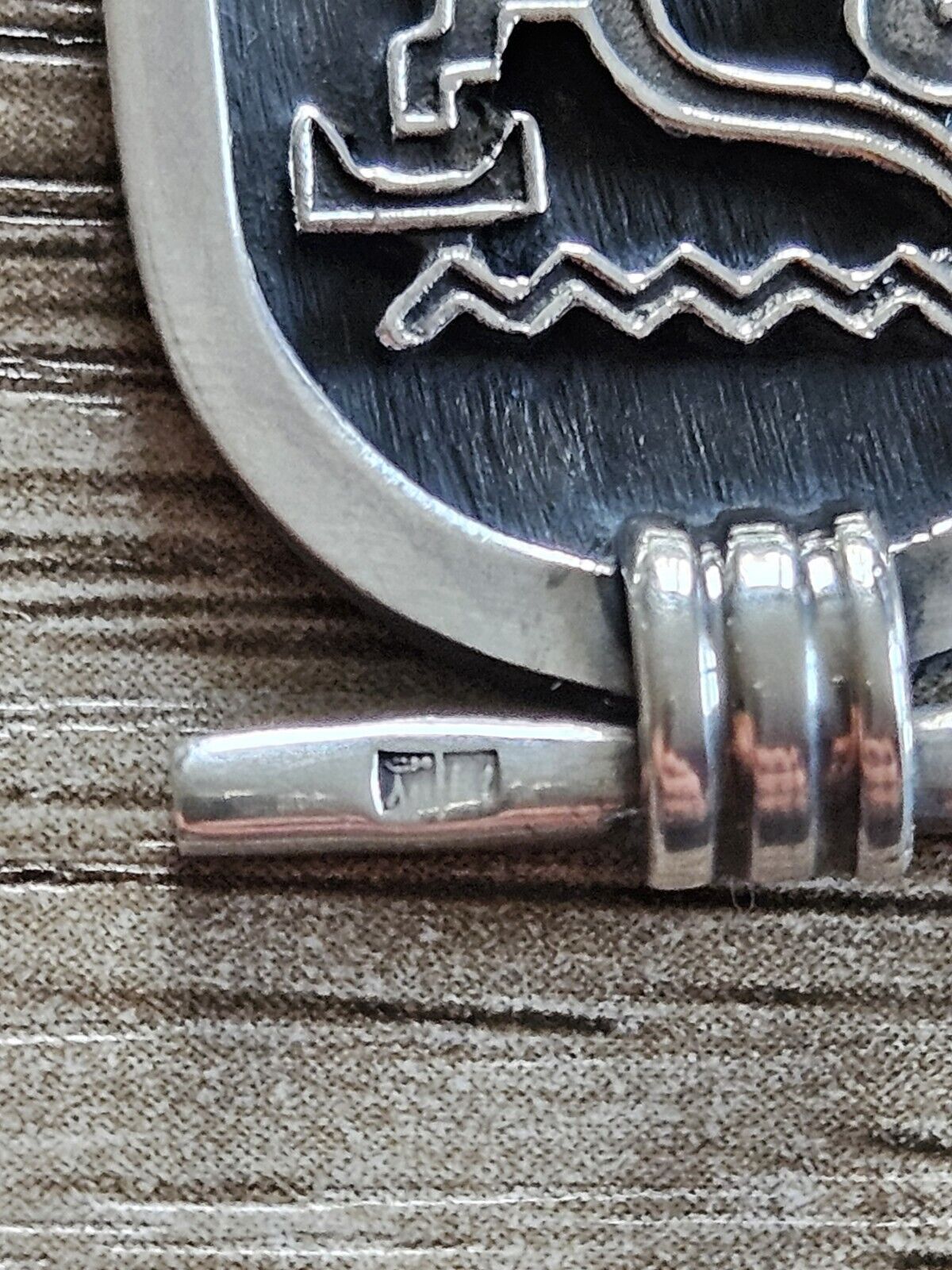 Egyptian Hieroglyphs Gift Pendent Solid Silver Vintage Jewellery