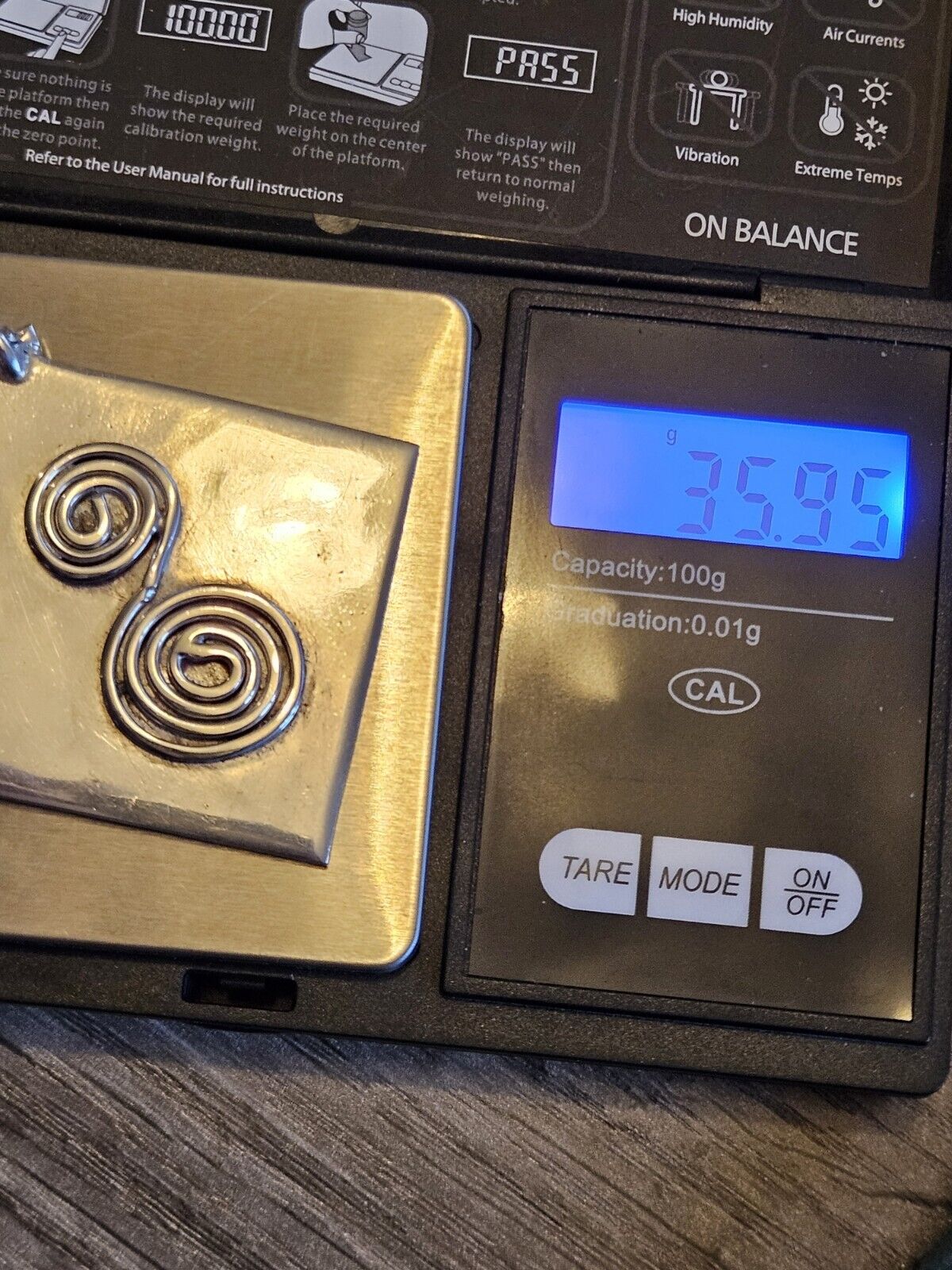 Huge 35 Gram Vintage Silver Jubilee Ingot Pendant, Sterling Silver 925, 1977.