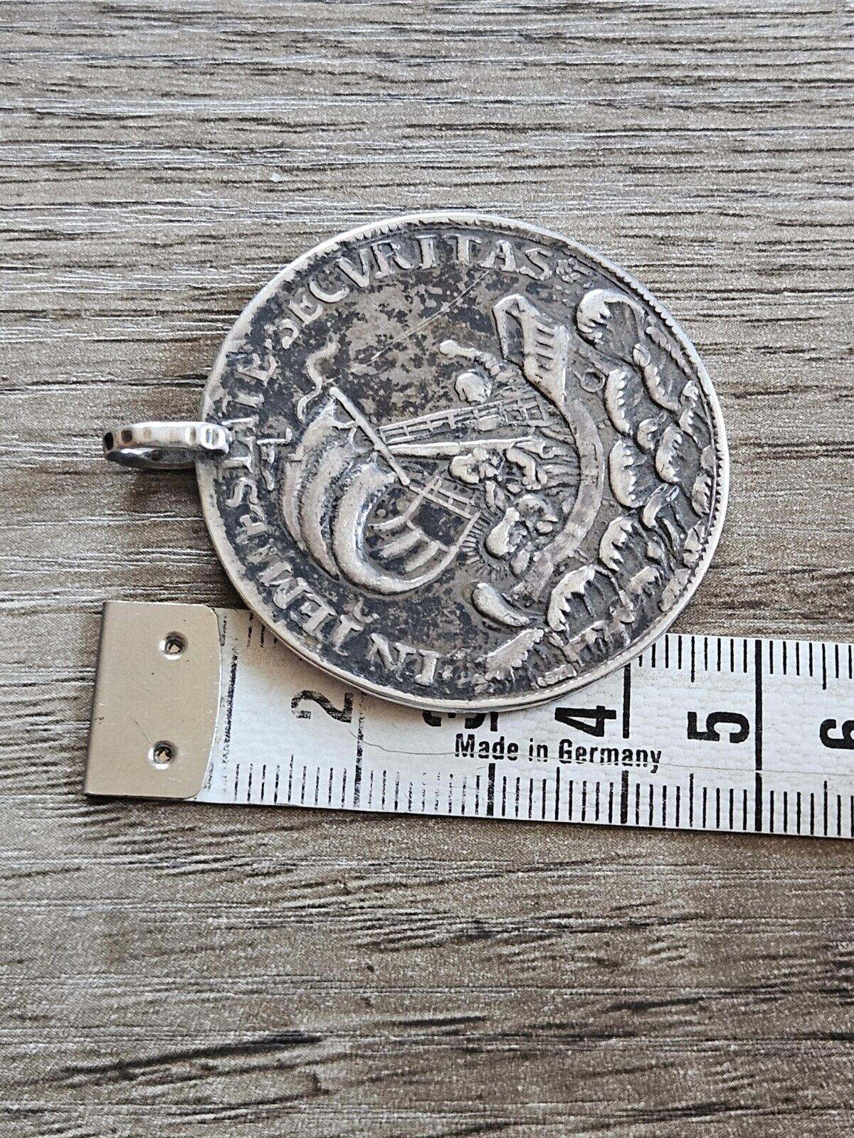 Hungary, Kremnitz, Large Silver Fisherman's Charm Medal, 42mm.