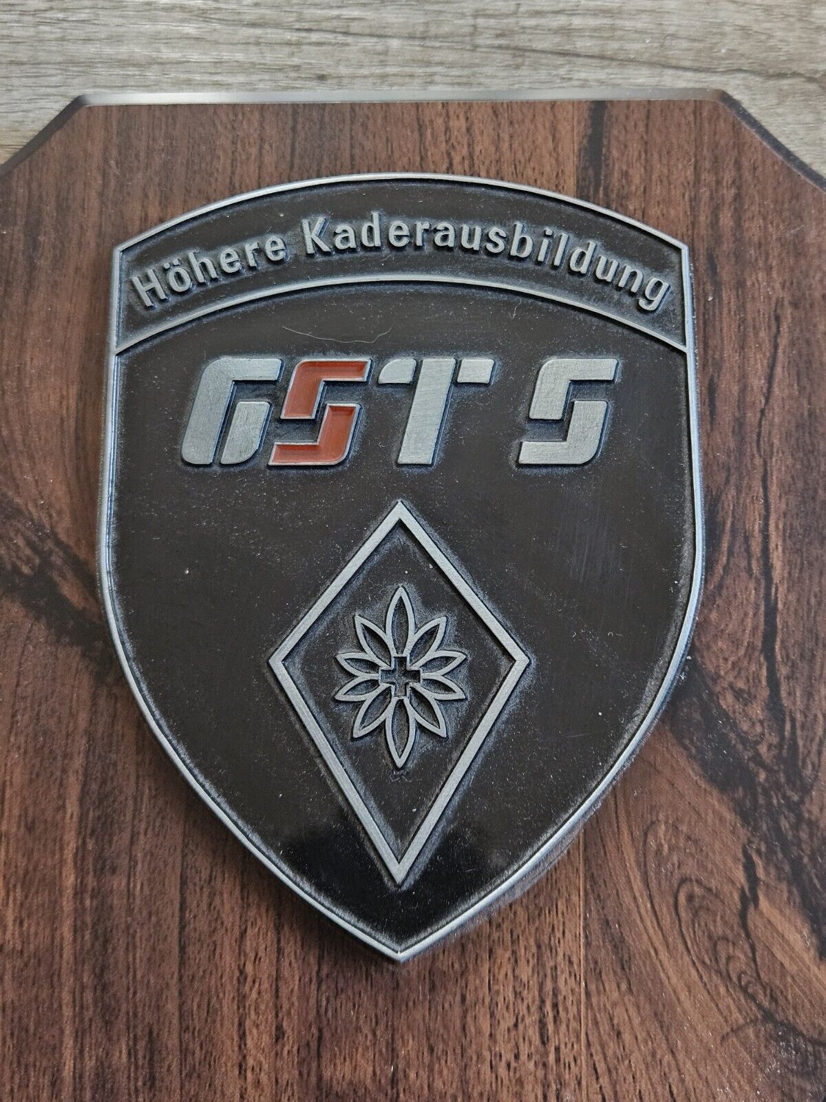 Military Plaque Shield Switzerland General Staff School GST S Generalstabsschule