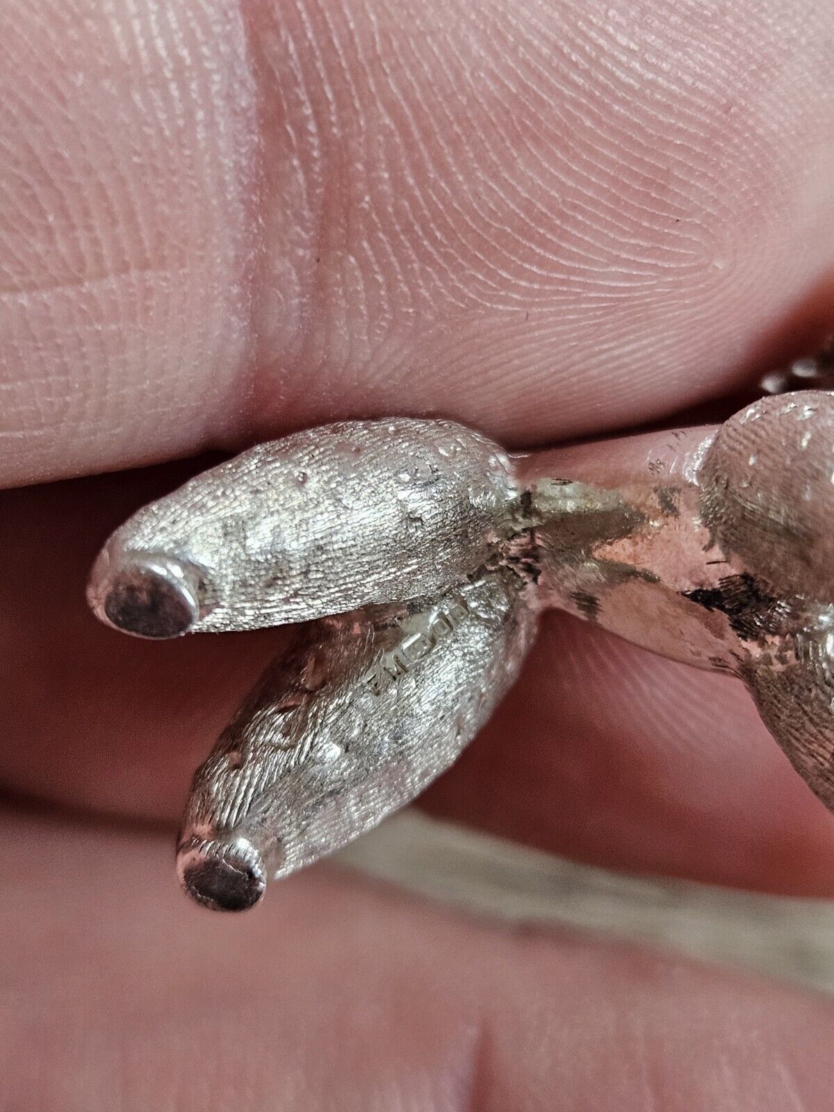 .925 STERLING SILVER Poodle Dog Pet Pendant. 16.2 Grams. Vintage 1970s.