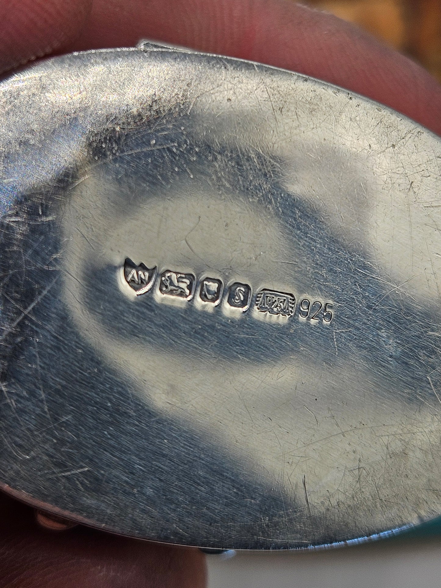 Vintage Sterling Silver 925 Fairy Trinket Box. London 1992.