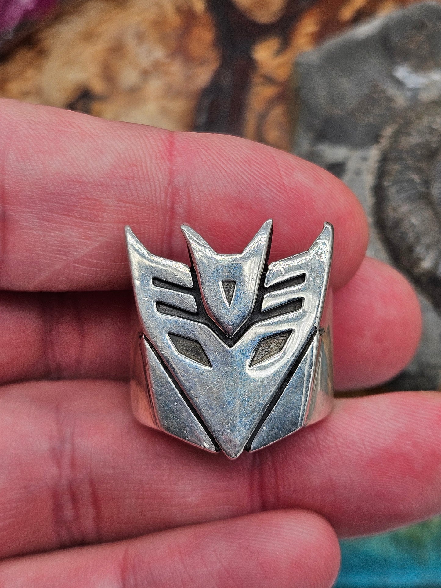 Transformers - Autobots And Decepticons, Custom Made Silver 925 Rings. Size V