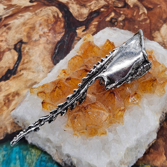 AXEL STOCKS Fingertip Spike Ring, Pewter