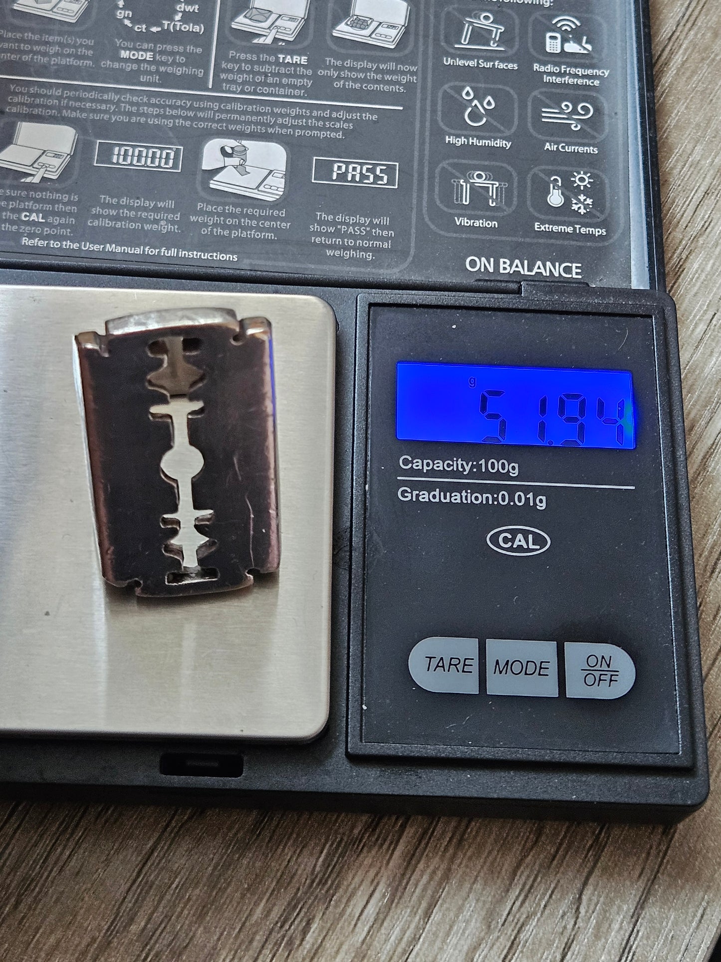 Huge, Heavy Razor Blade Ring, Silver 925. The Wildcat Collection.