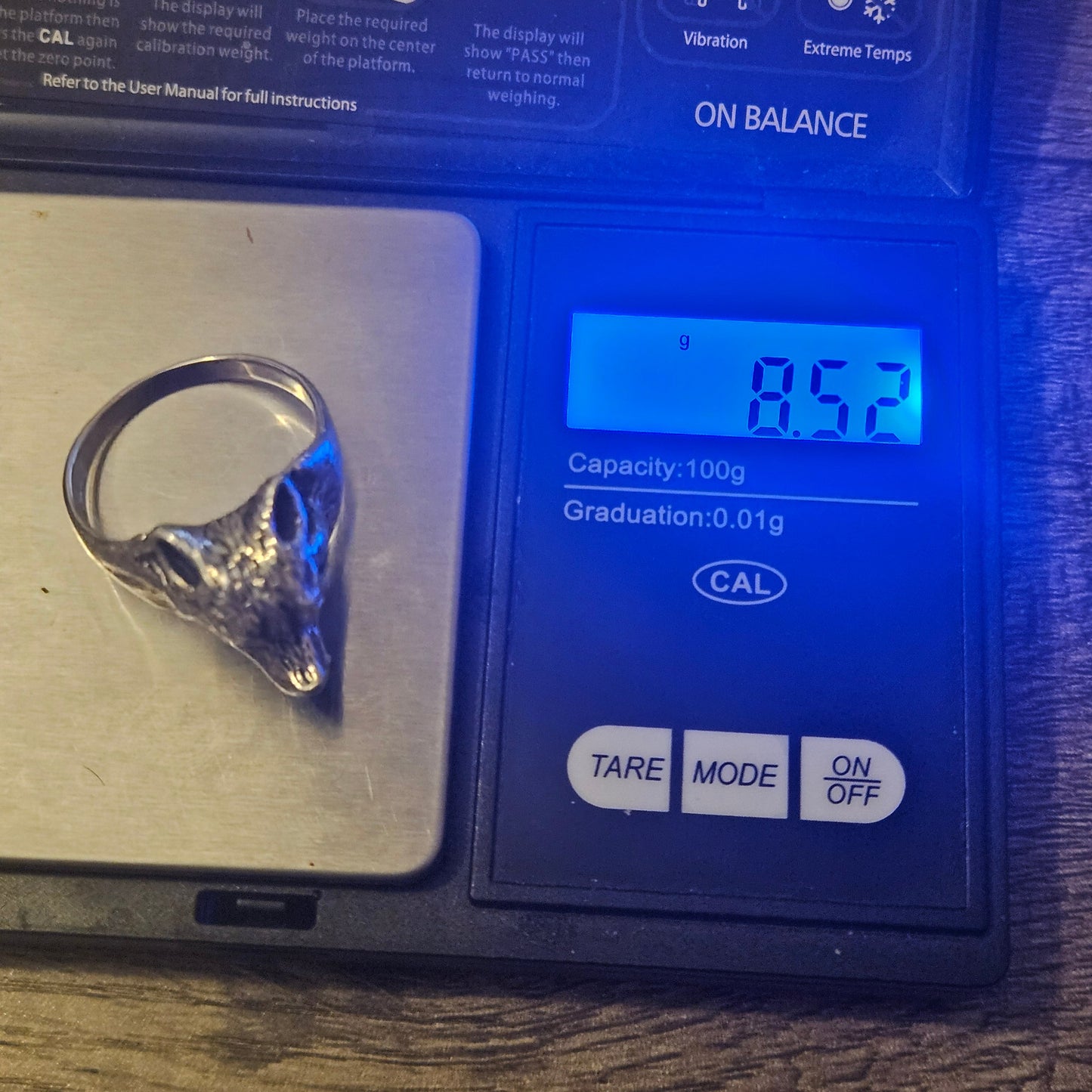 Wolf ring, sterling silver 925. Brand New