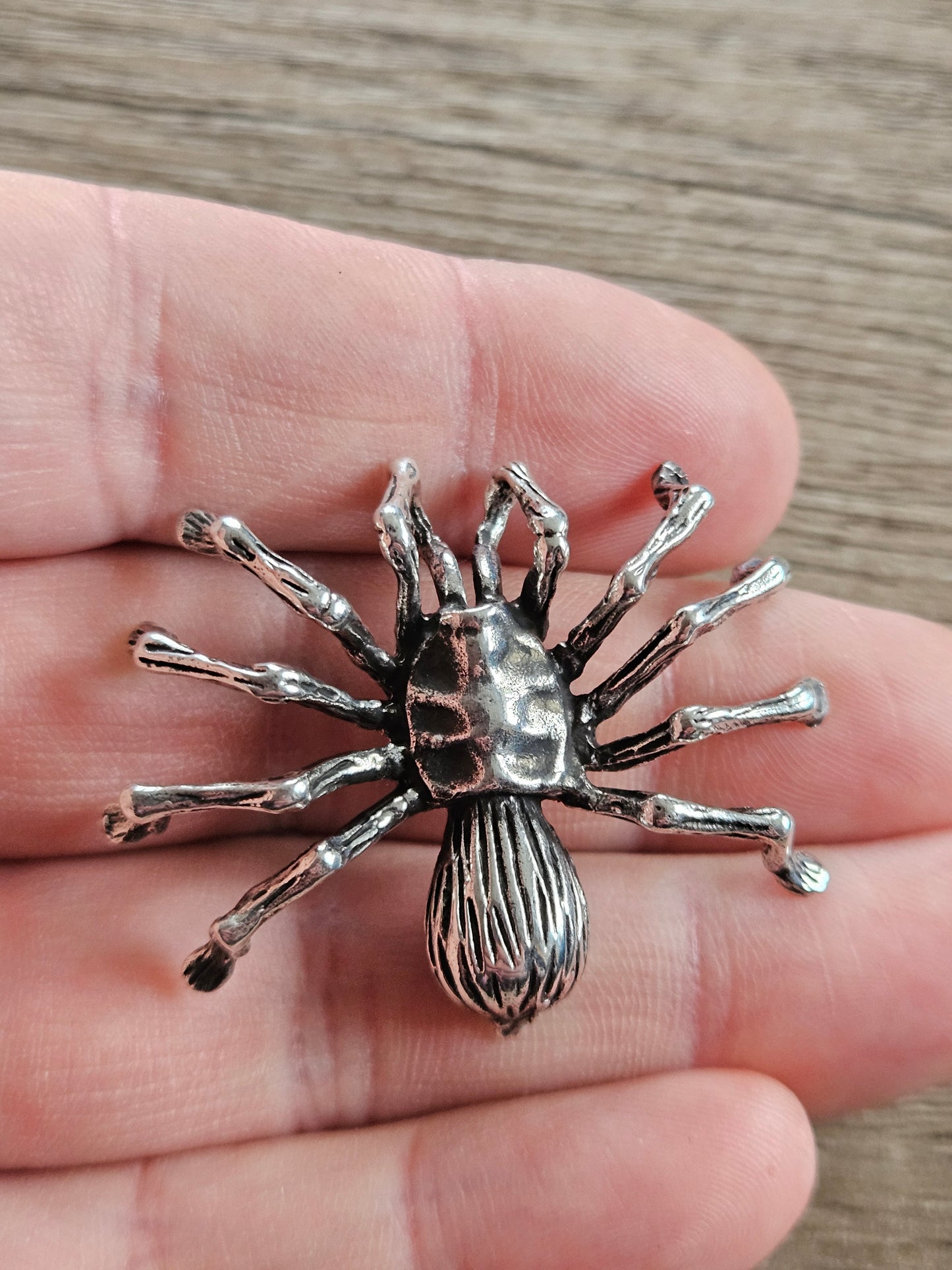 Sterling Silver 925 3D Large Spider Pendant, Brand New Stock! Tarantula, Gothic.