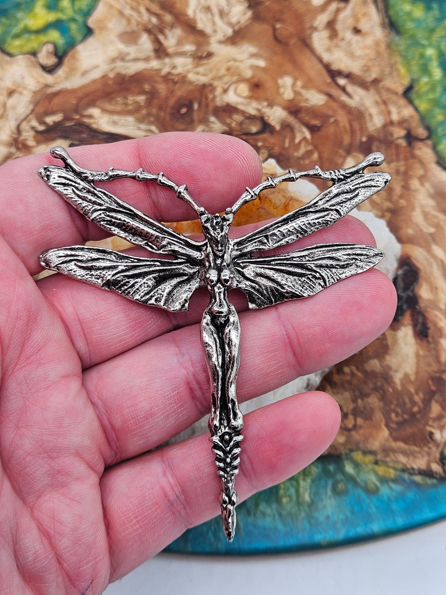Axel R Stocks - Lady Dragonfly Pendant. Rare.