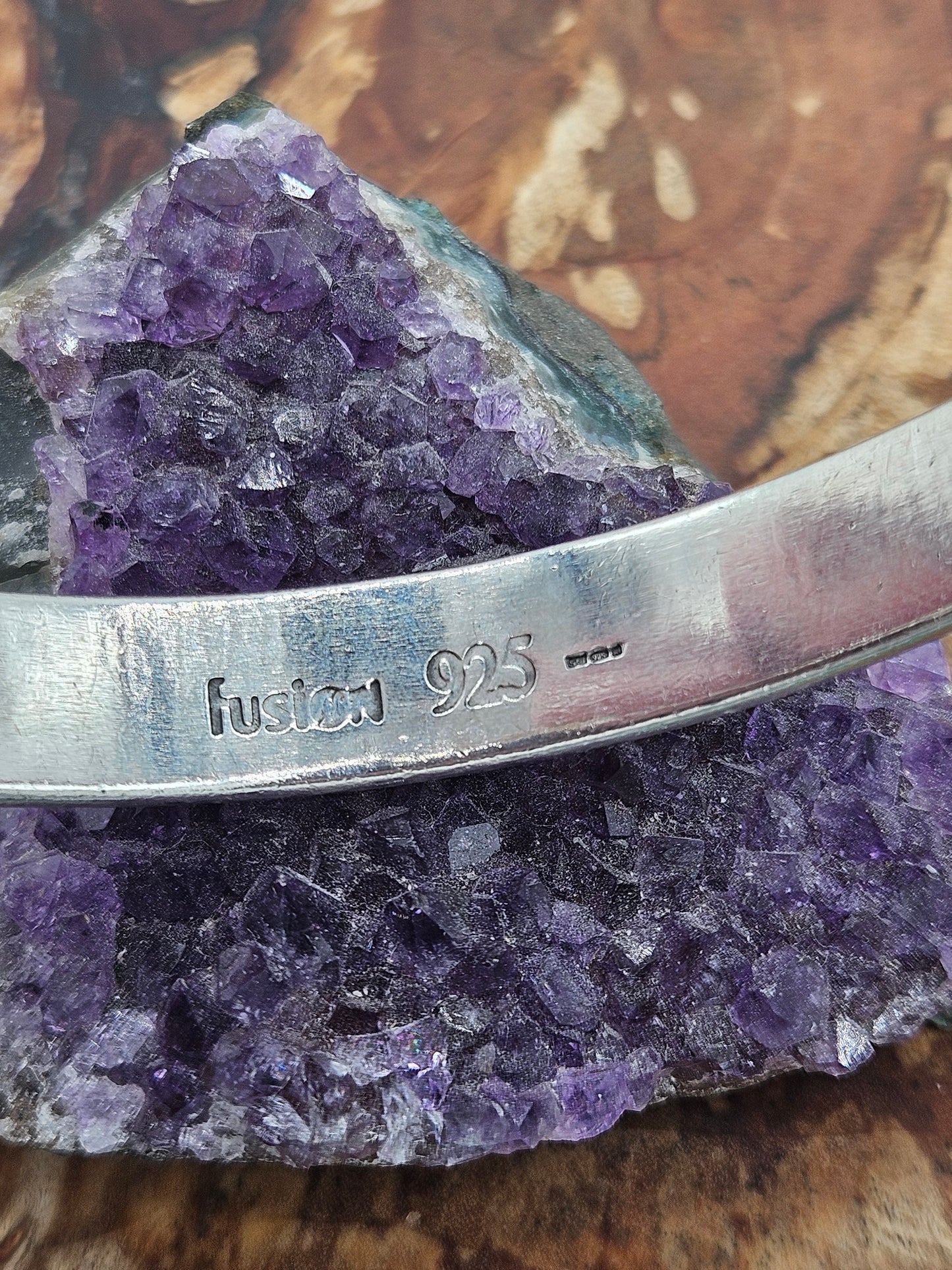 Fusion, Lord Of The Rings - Elvish Love Bangle, Silver 925. Rare!! The One Ring!