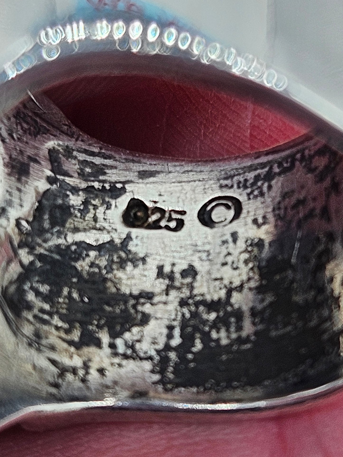 Skull + Crossbones Silver 925 Ring. UK Size Z+1, 71 Grams. Wildcat Collection.