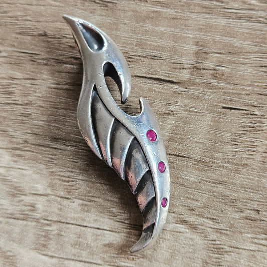 Soul Fetish Vintage Sterling Silver 925 Tribal pendant By Thierry Martino