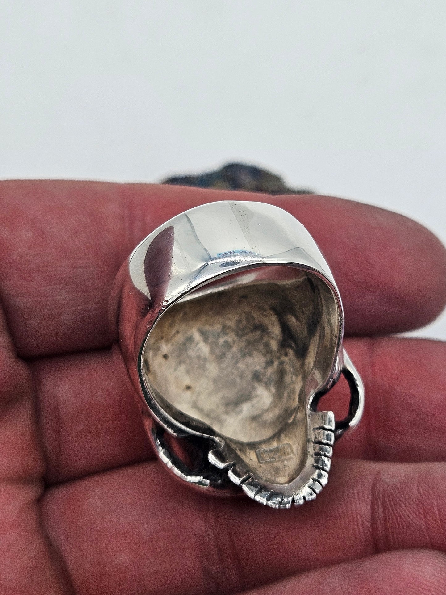 Wildcat Collection - Huge Skull Ring, UK Size Z+6, Solid Silver 925. 57 grams