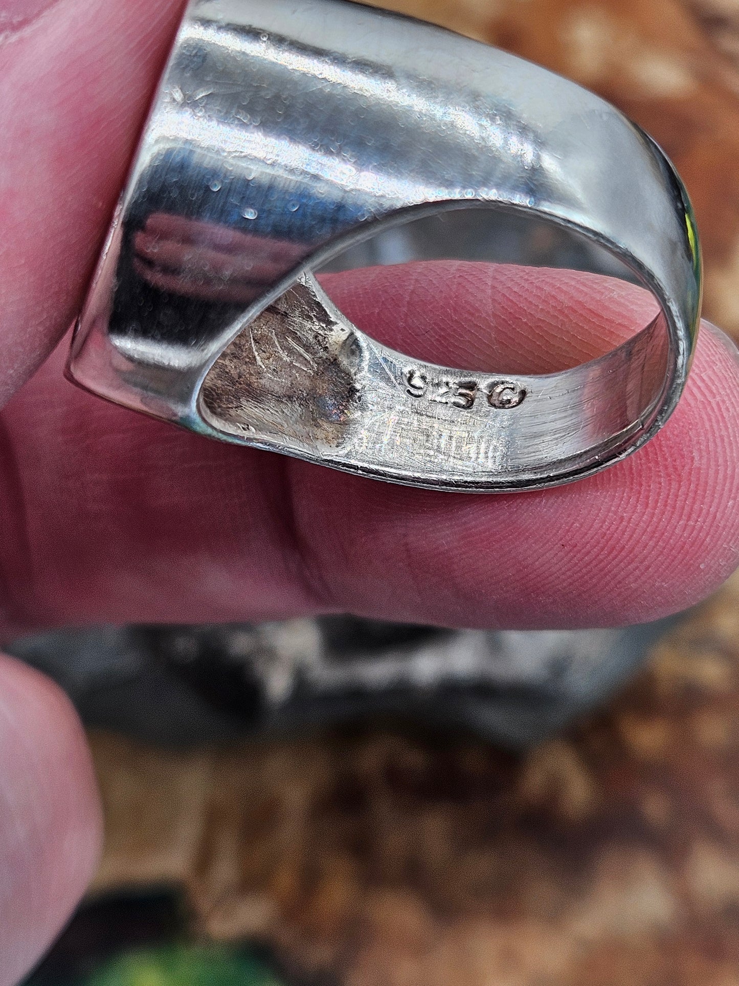 Wildcat Collection - Pentagram Ring, UK Size X 1/2, Solid Silver 925.