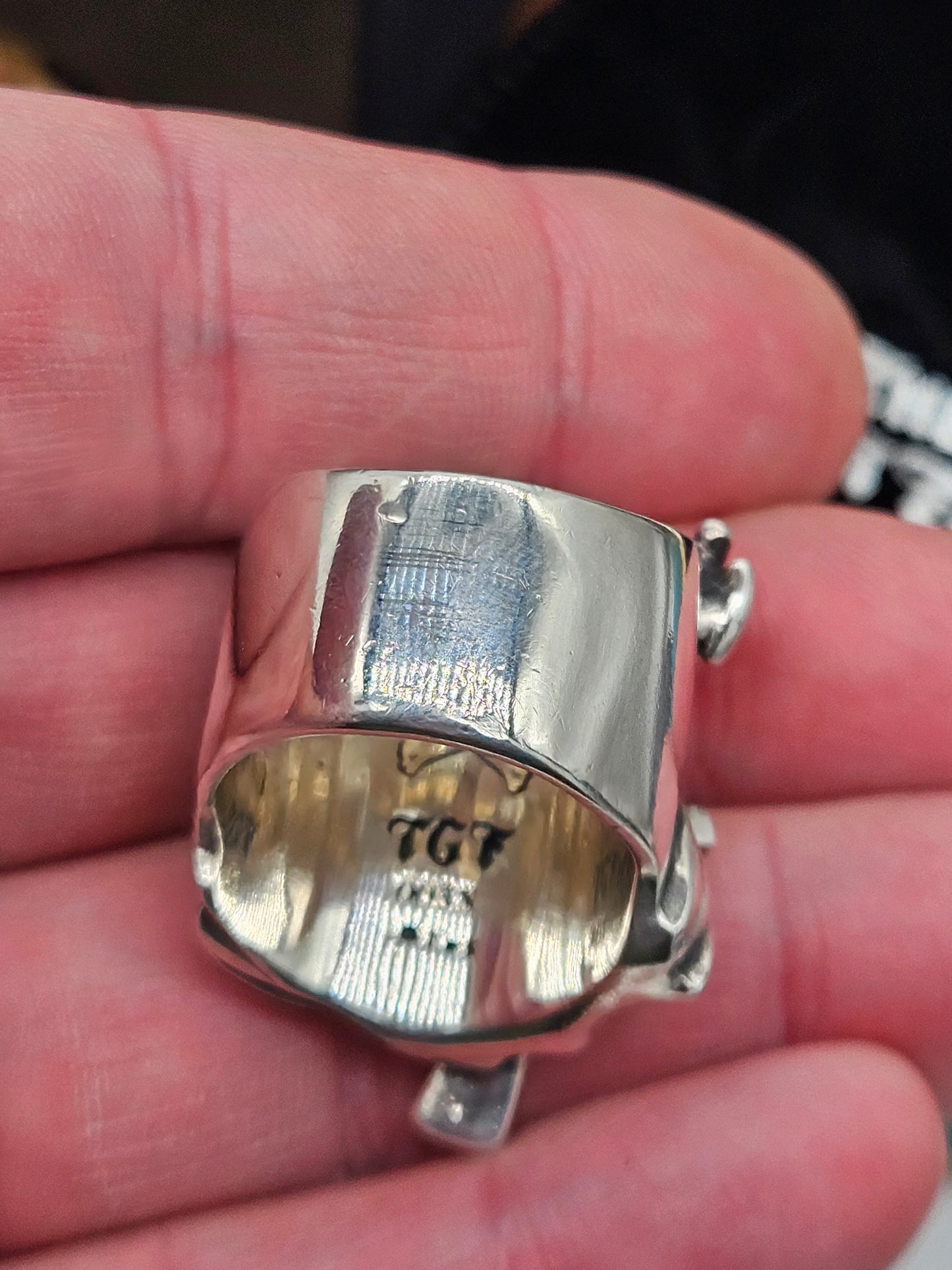 Sons of Anarchy Reaper Ring by The Great Frog Sterling Silver 925 Skull Ring. Size W
