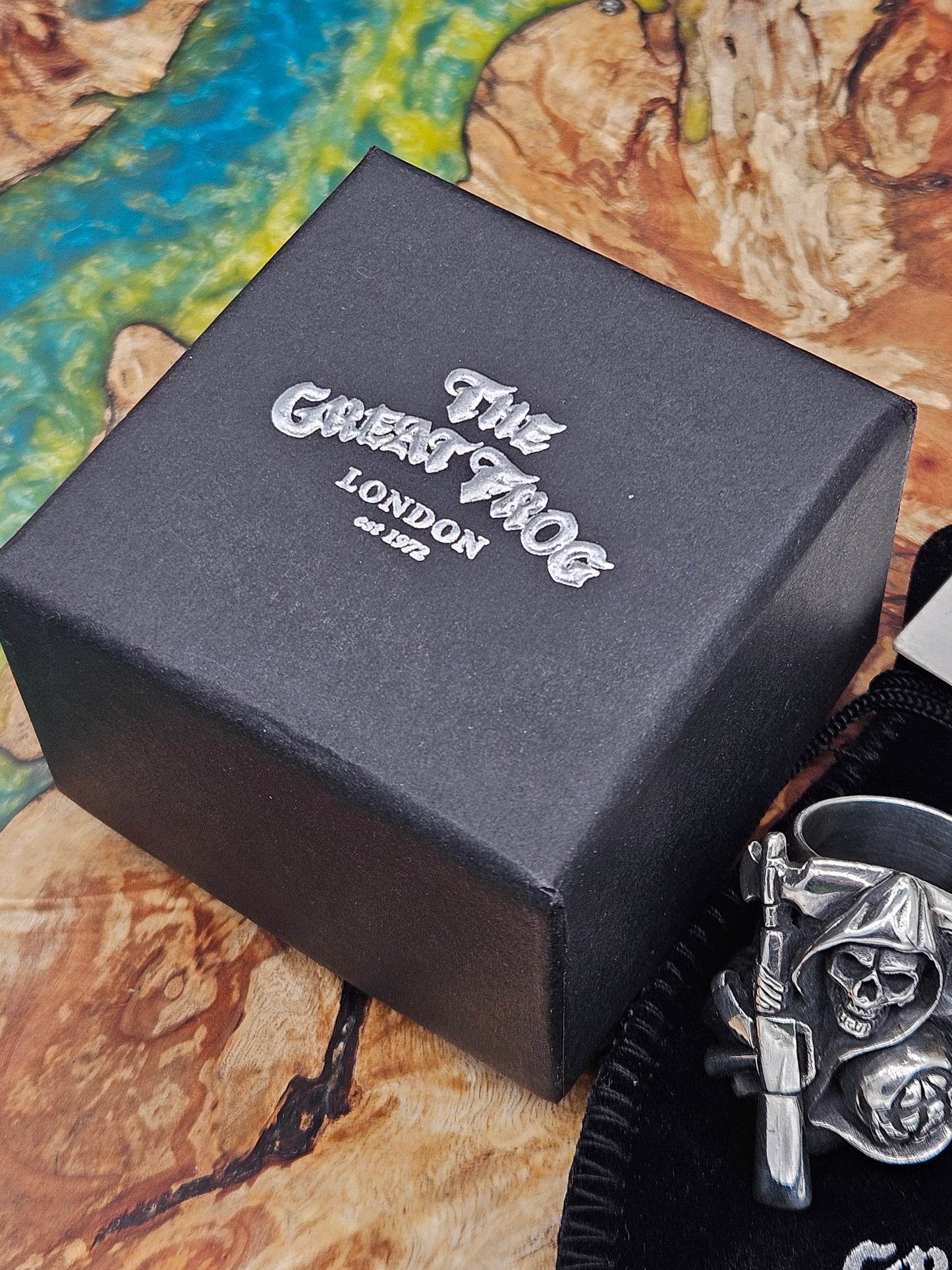 Sons of Anarchy Reaper Ring by The Great Frog Sterling Silver 925 Skull Ring. Size W