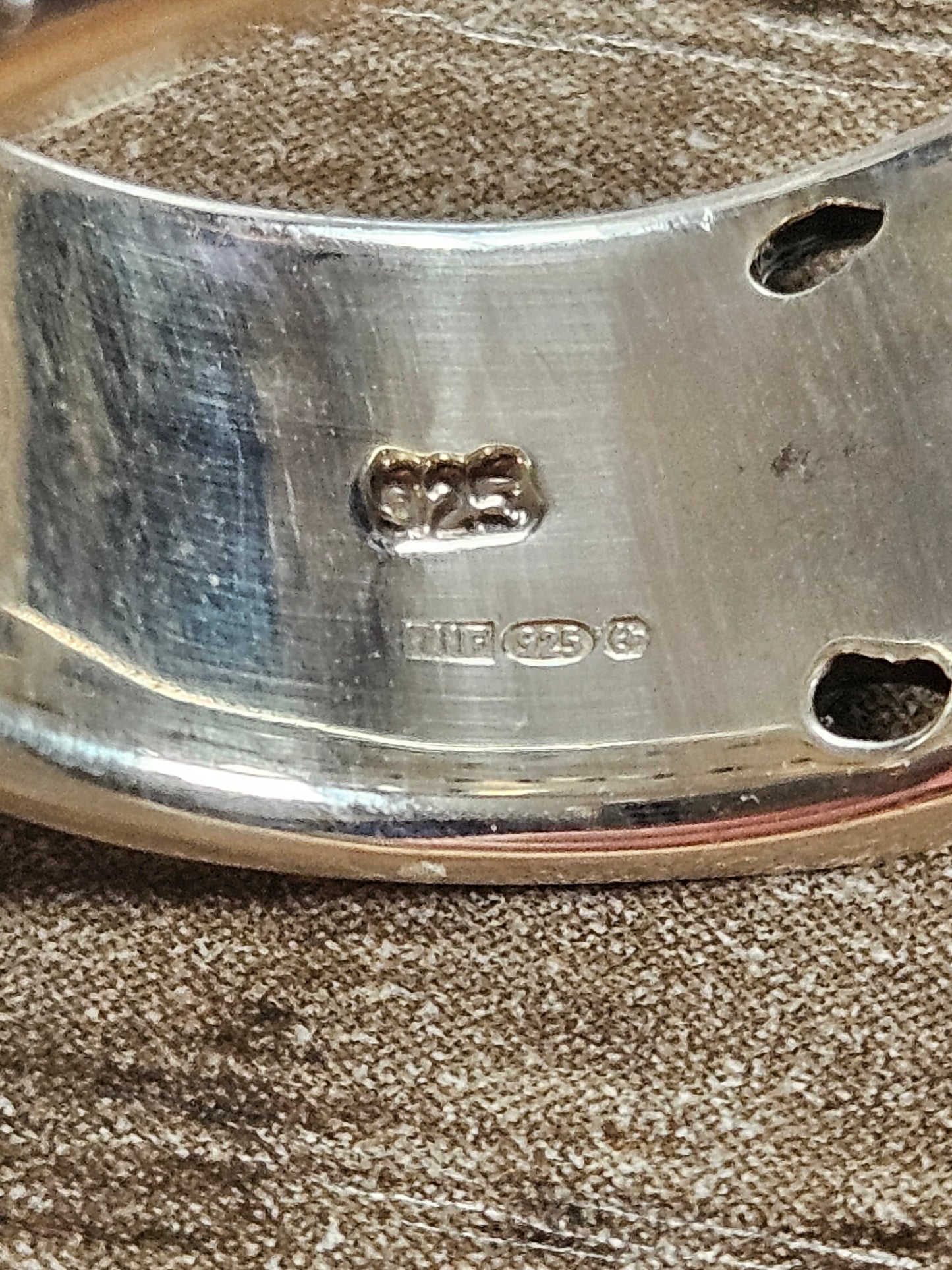 NEW Sterling Silver 925, Black Onyx Cross Band Ring, Size W