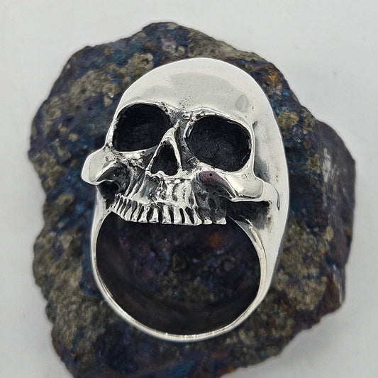 Wildcat Collection - Huge Skull Ring, UK Size Z+6, Solid Silver 925. 57 grams