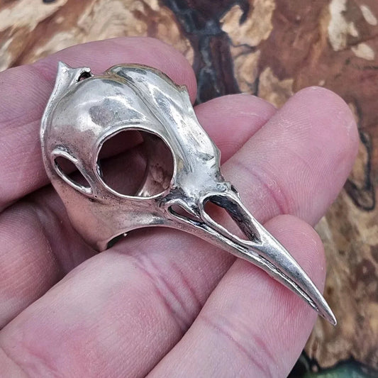 Axel Stocks Bird Skull Ring, Sterling Silver Vintage. UK Size U, U.S Size 10.