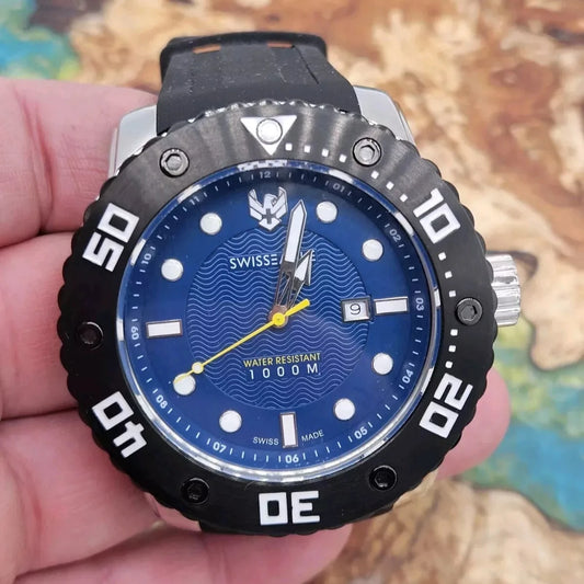 Swiss Eagle Mens Swiss Eagle Abyss Watch SE-9073-0B, 1000m Dive Watch.