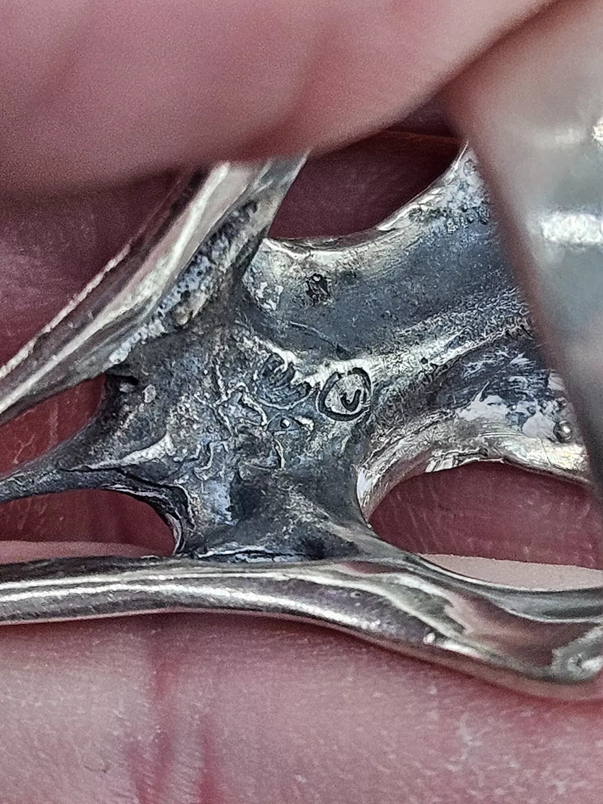 Axel Stocks Bird Skull Ring, Sterling Silver Vintage. UK Size U, U.S Size 10.