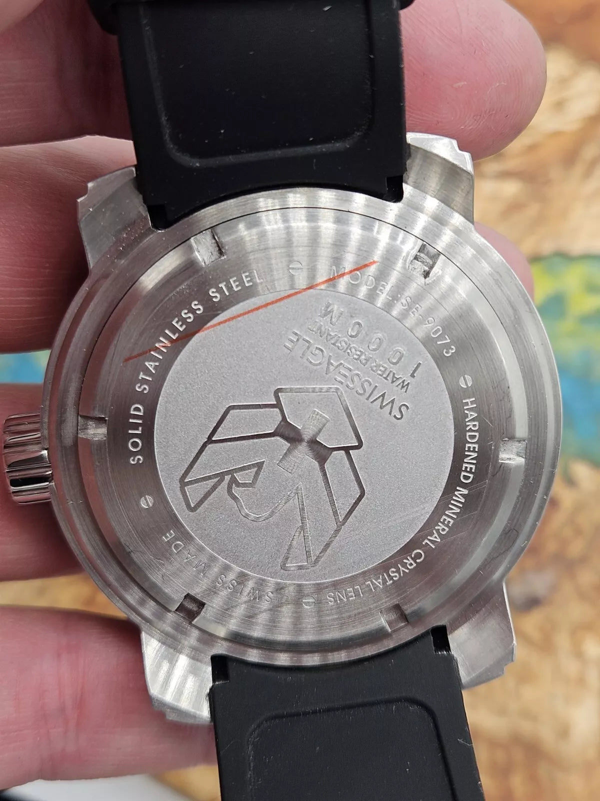 Swiss Eagle Mens Swiss Eagle Abyss Watch SE-9073-0B, 1000m Dive Watch.