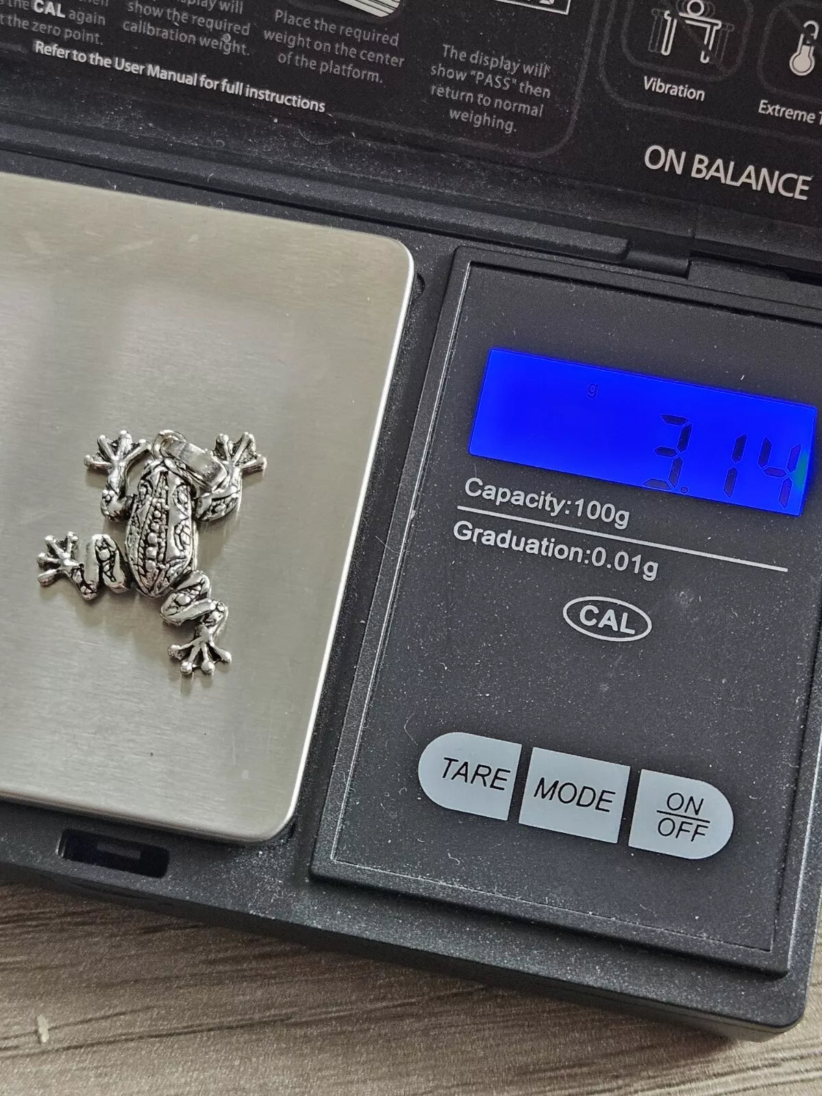 Sterling Silver 925 Frog Pendant, Brand New Stock!