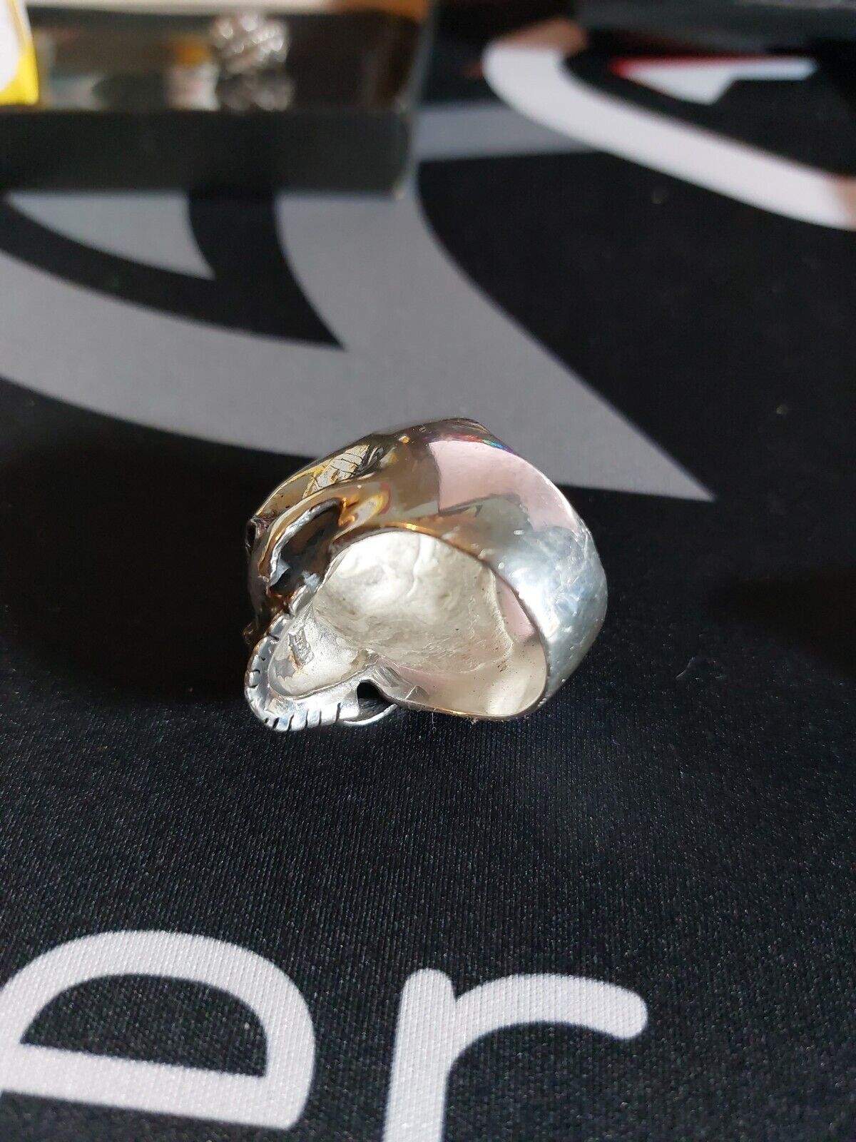 Wildcat Collection - Huge Skull Ring, UK Size Z