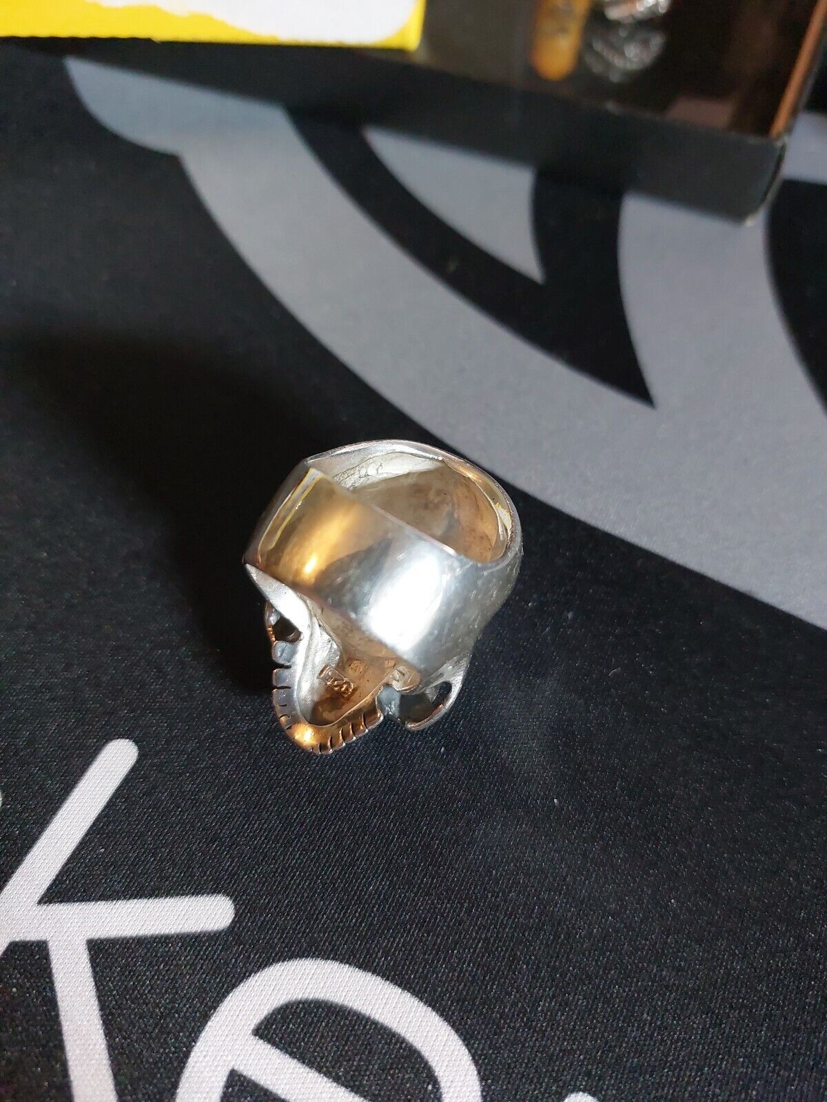 Wildcat Collection - Huge Skull Ring, UK Size Z
