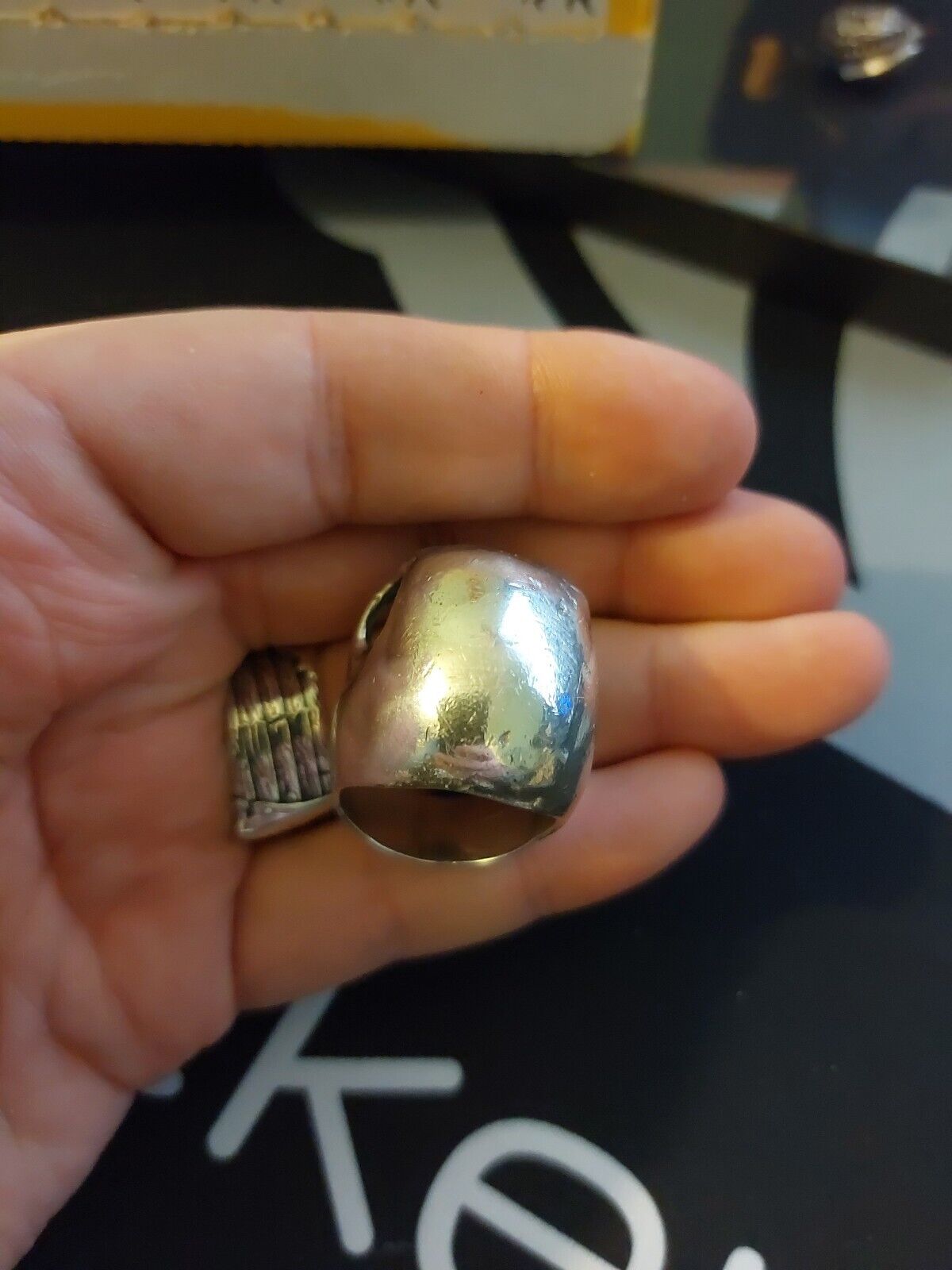 Wildcat Collection - Huge Skull Ring, UK Size Z