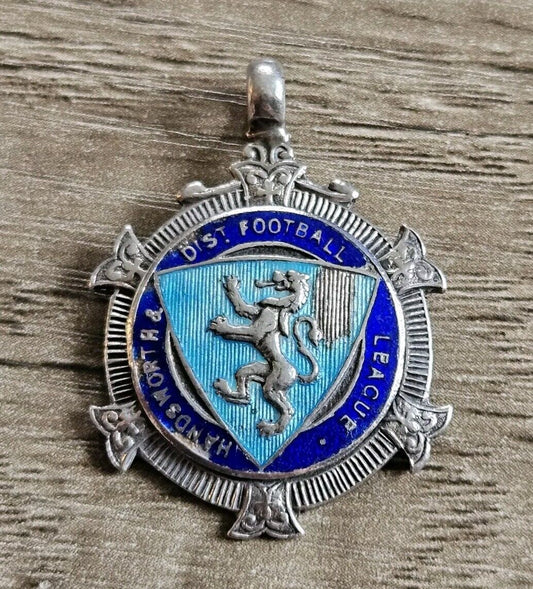 Handsworth & District Football League Silver Fob Medal. 1928-29