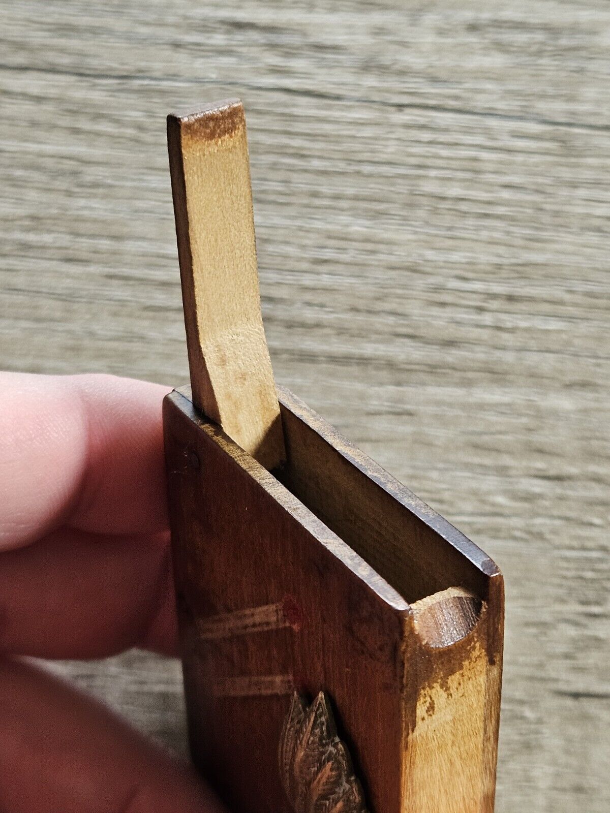 Ww1 / Ww2 Trench Art Match Box Holder, Vesta Case. Royal Artillery Badge, Ubique