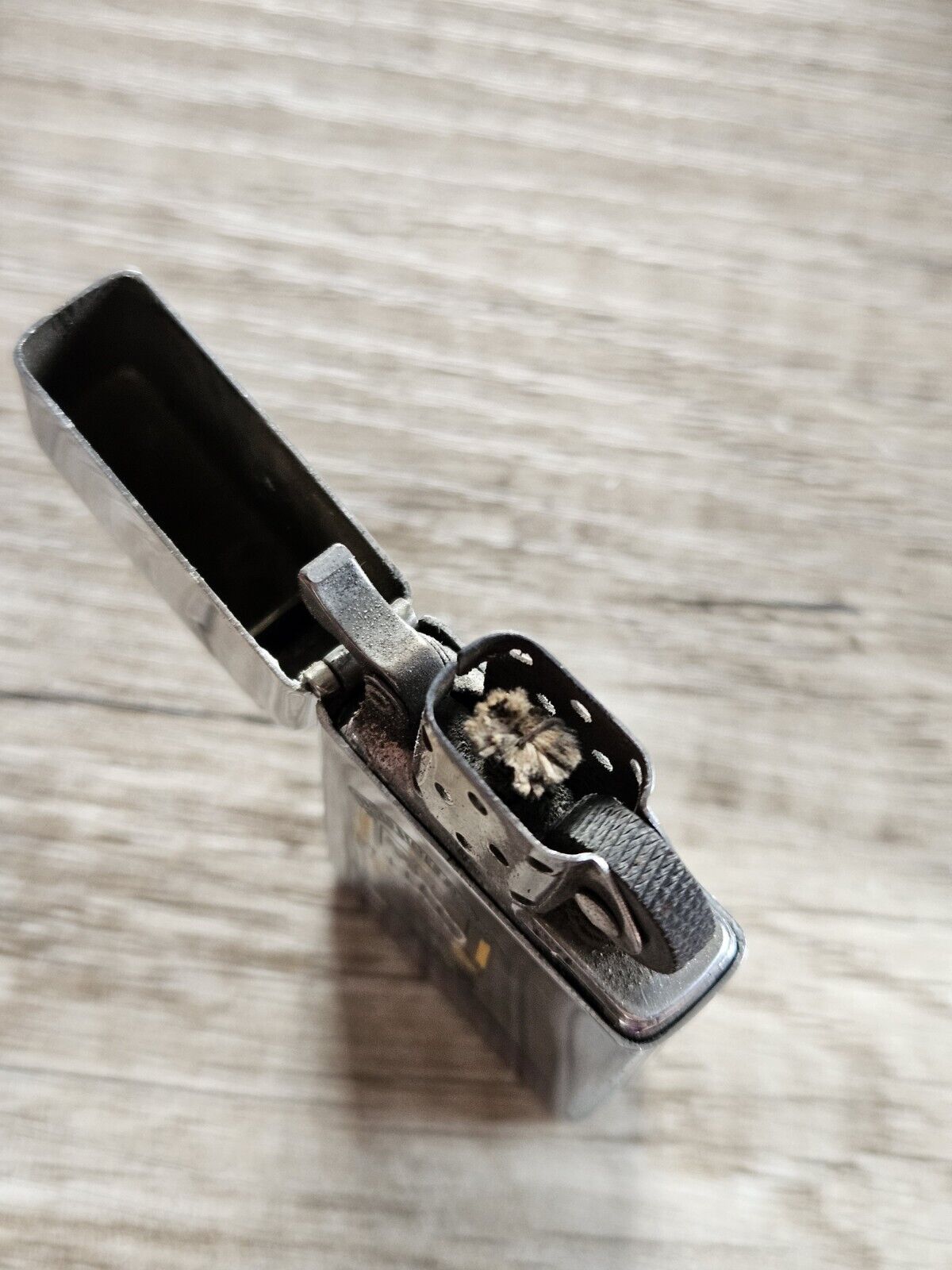 Zippo Windproof Slim Lighter U.S.S. Kirk. 1984. Ship, Military.