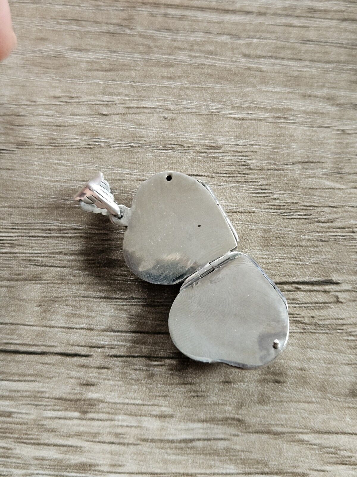 Vintage Style 4 Picture Locket Love Heart, 925 Sterling Silver. Brand New! 