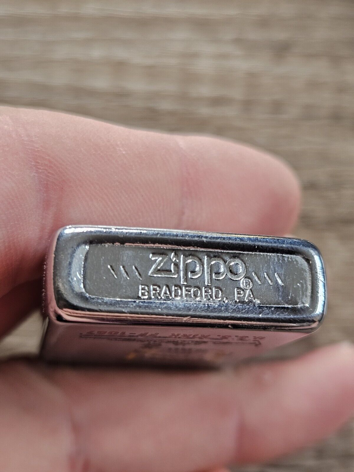 Zippo Windproof Slim Lighter U.S.S. Kirk. 1984. Ship, Military.