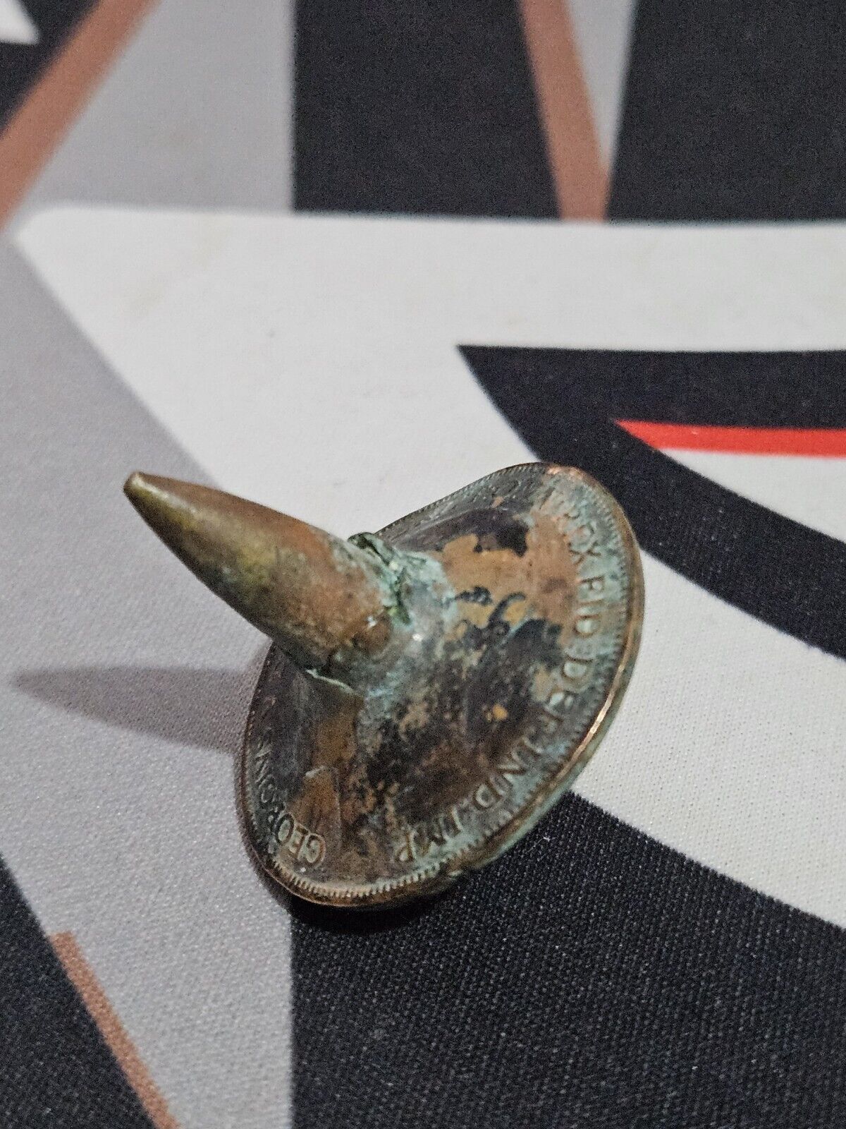 Ww1 Dated Coin Trench Art. Dated 1915.
