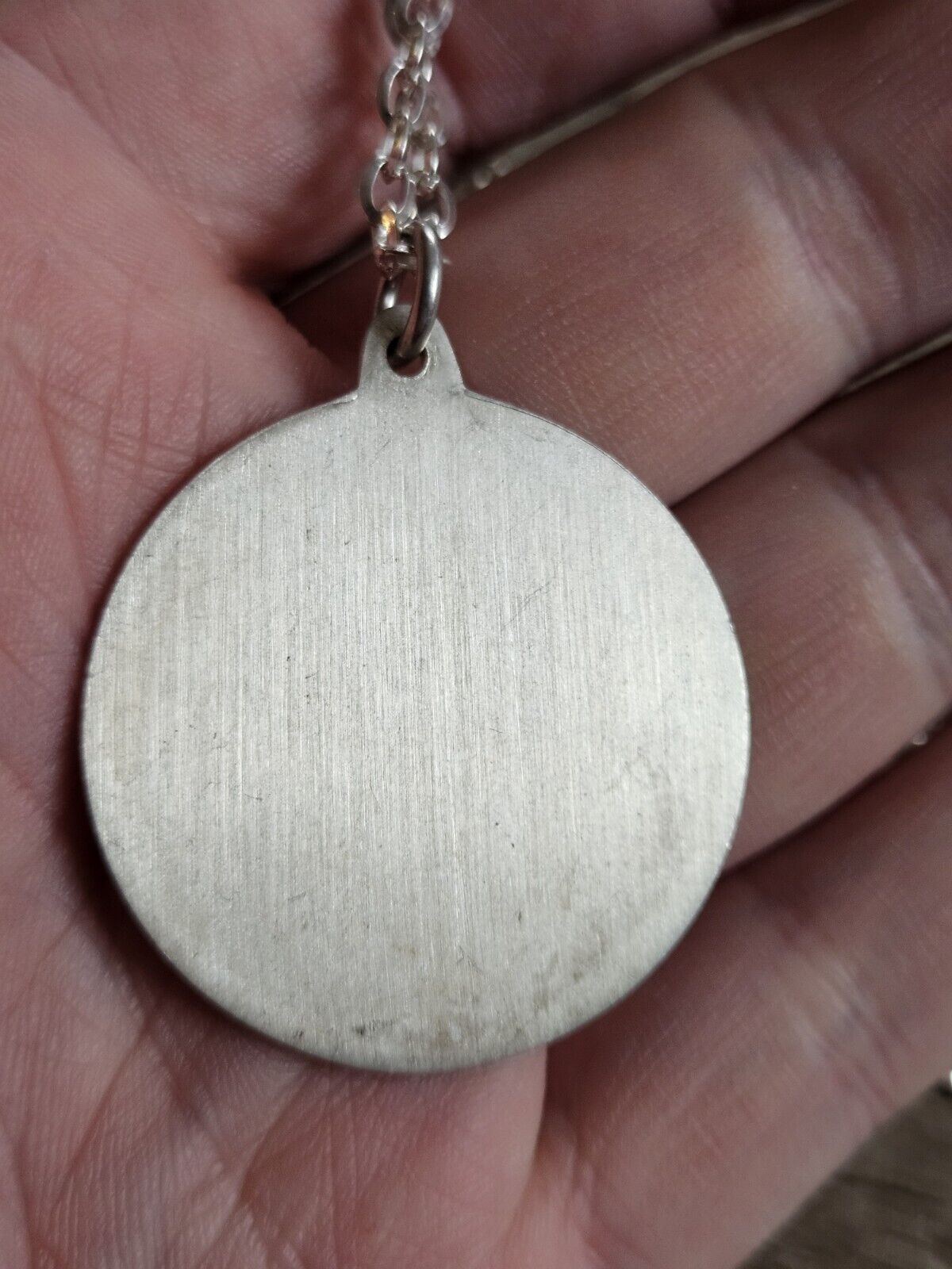 Sterling Silver 1977 Queens Silver Jubilee Necklace Medallion, Heavy 27g, Ingot.
