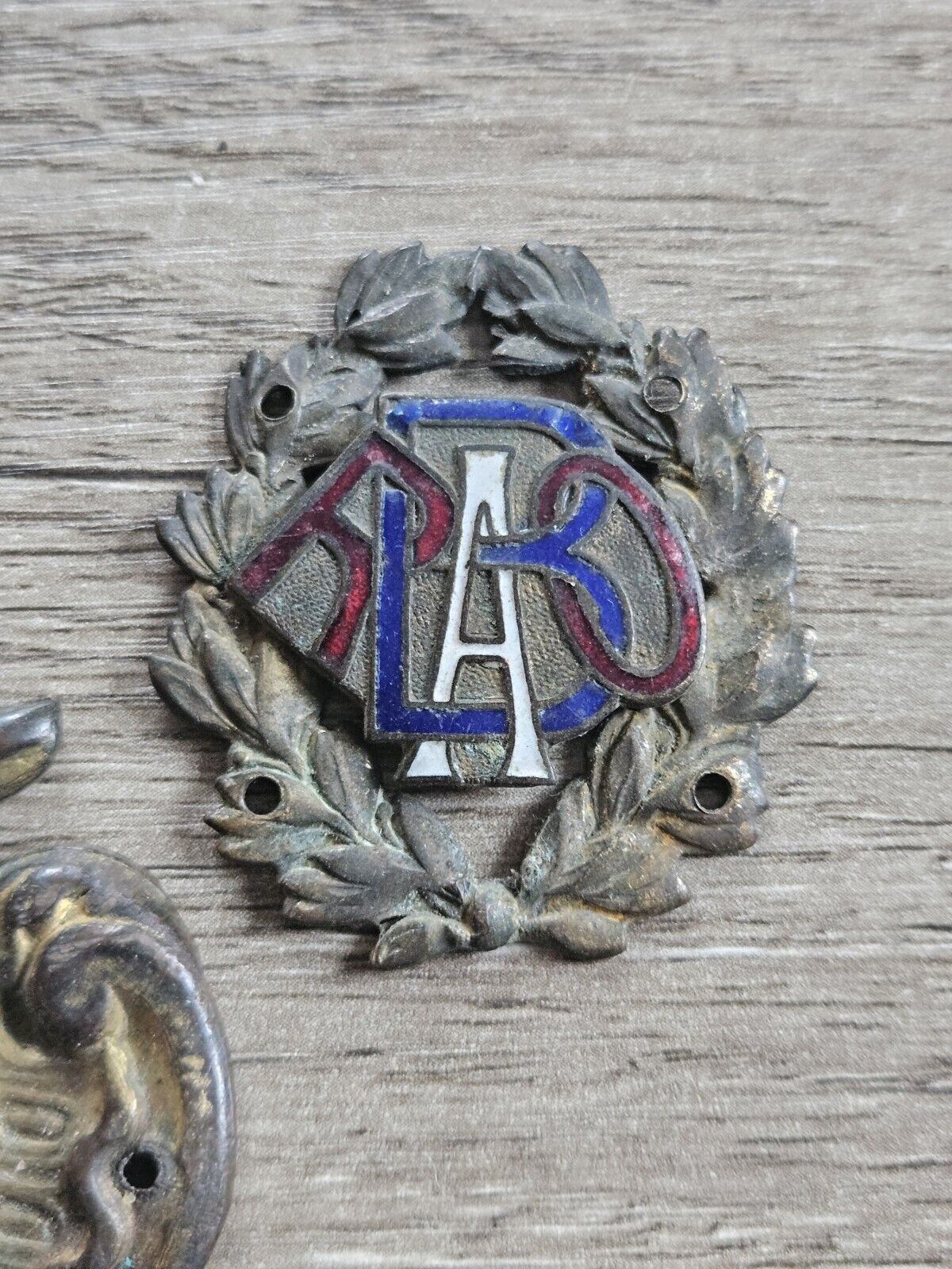 Vintage RAOB Royal Antediluvian Order of Buffaloes - Brass Plaque Adornments.