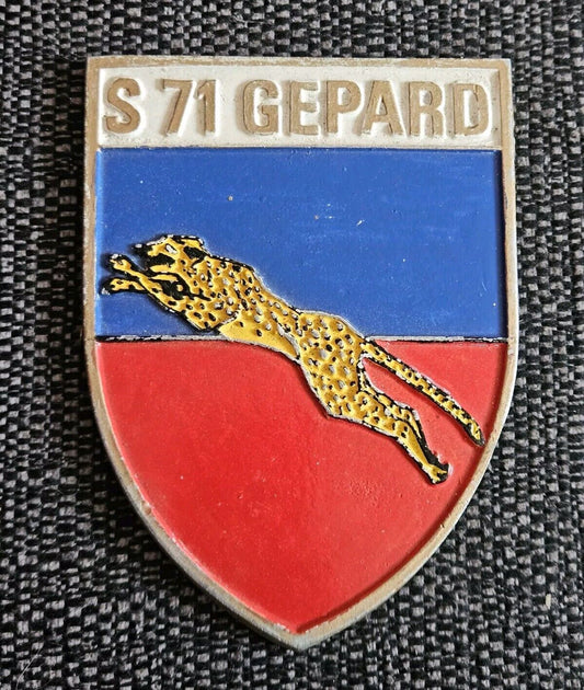 S 71 Gepard - German Navy Bundesmarine Ship Tampion Plaque Badge Crest
