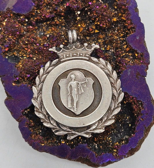 Vintage Sterling Silver 925 Fob Medal 1953-54. 'Keenest Member'