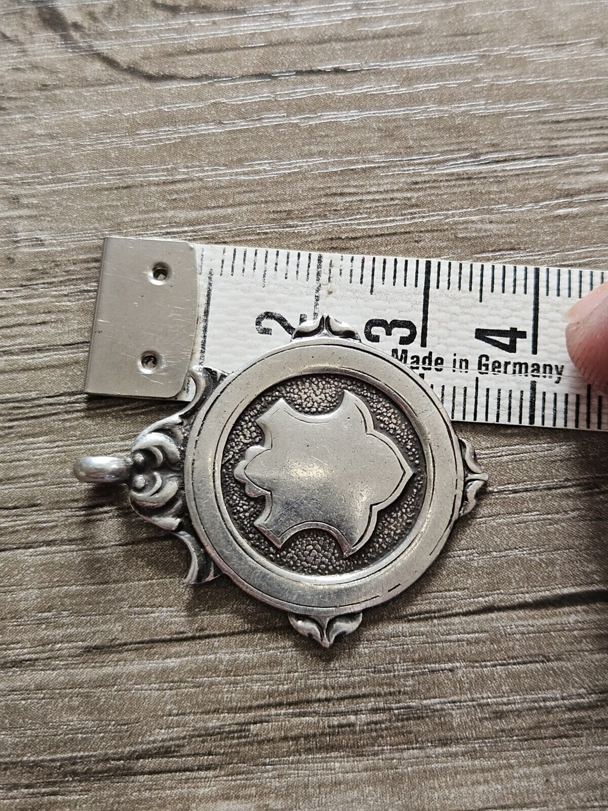 Vintage Sterling Silver 925 Fob Medal 1924, Birmingham 