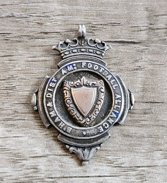 Birmingham District Amateur Football Alliance Silver Fob Medal. 1928-29