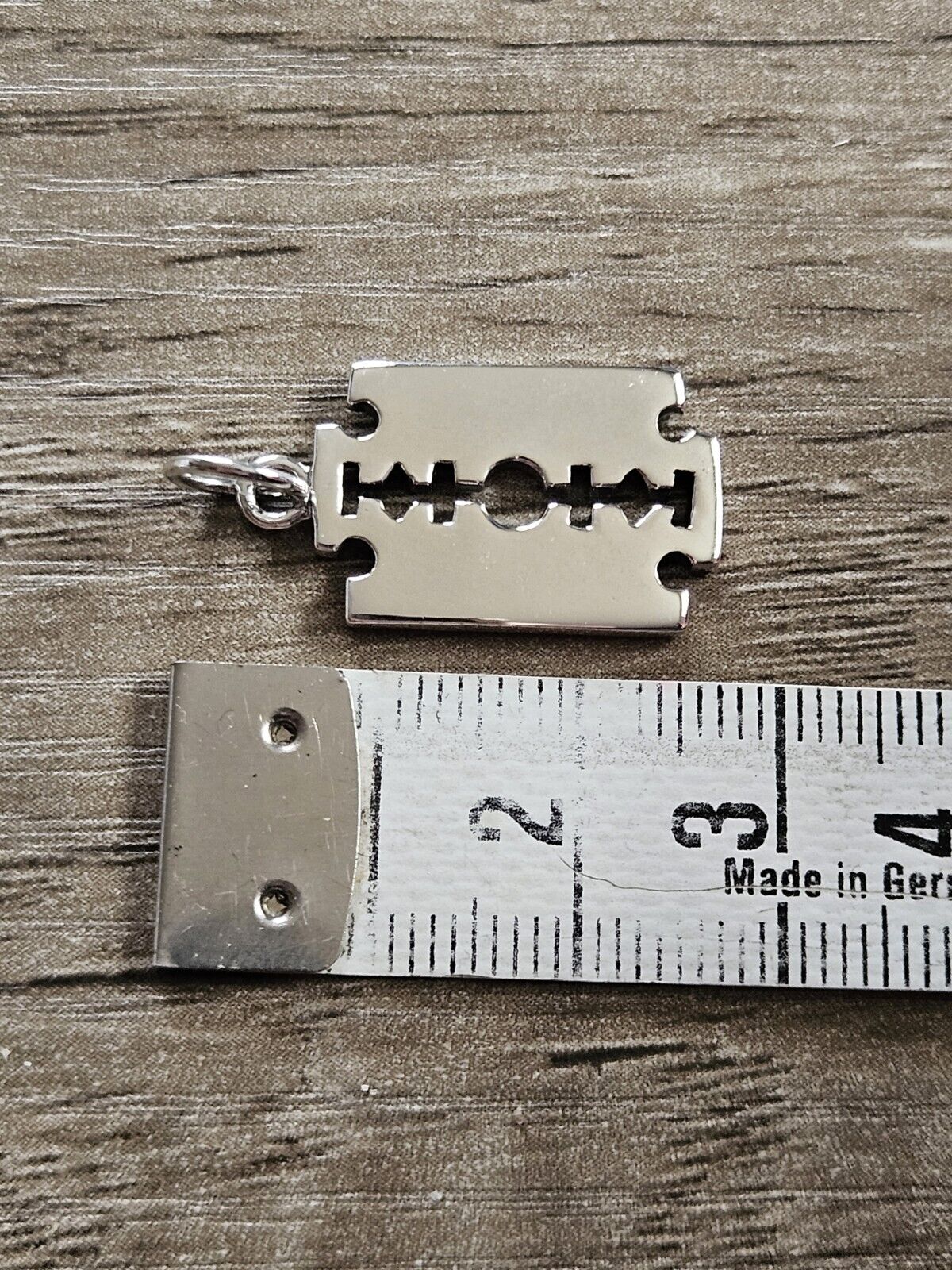 Sterling Silver 925 Razor Blade Pendant, Brand New Stock! Gothic.