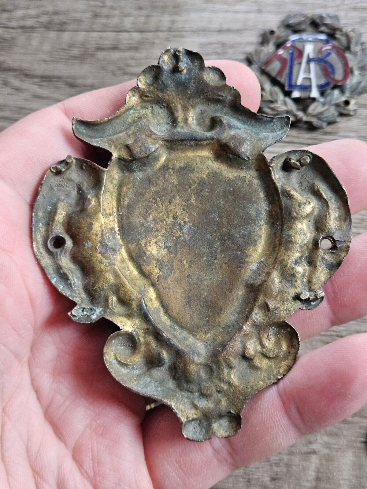 Vintage RAOB Royal Antediluvian Order of Buffaloes - Brass Plaque Adornments.