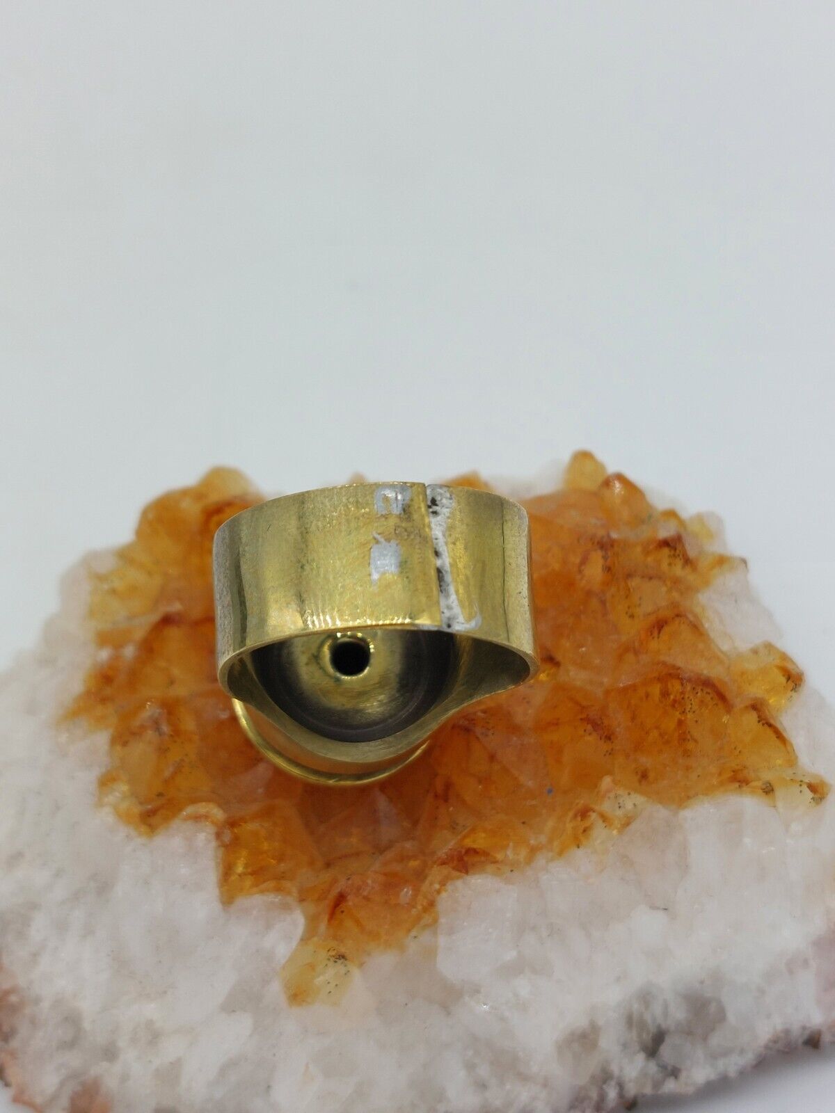 Brass Bullet / Shell Ring. Made From A Real Bullet! Uk Size Z+5, FNB Round.