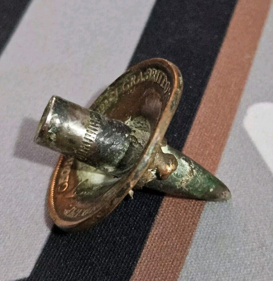 Ww1 Dated Coin Trench Art. Dated 1916.