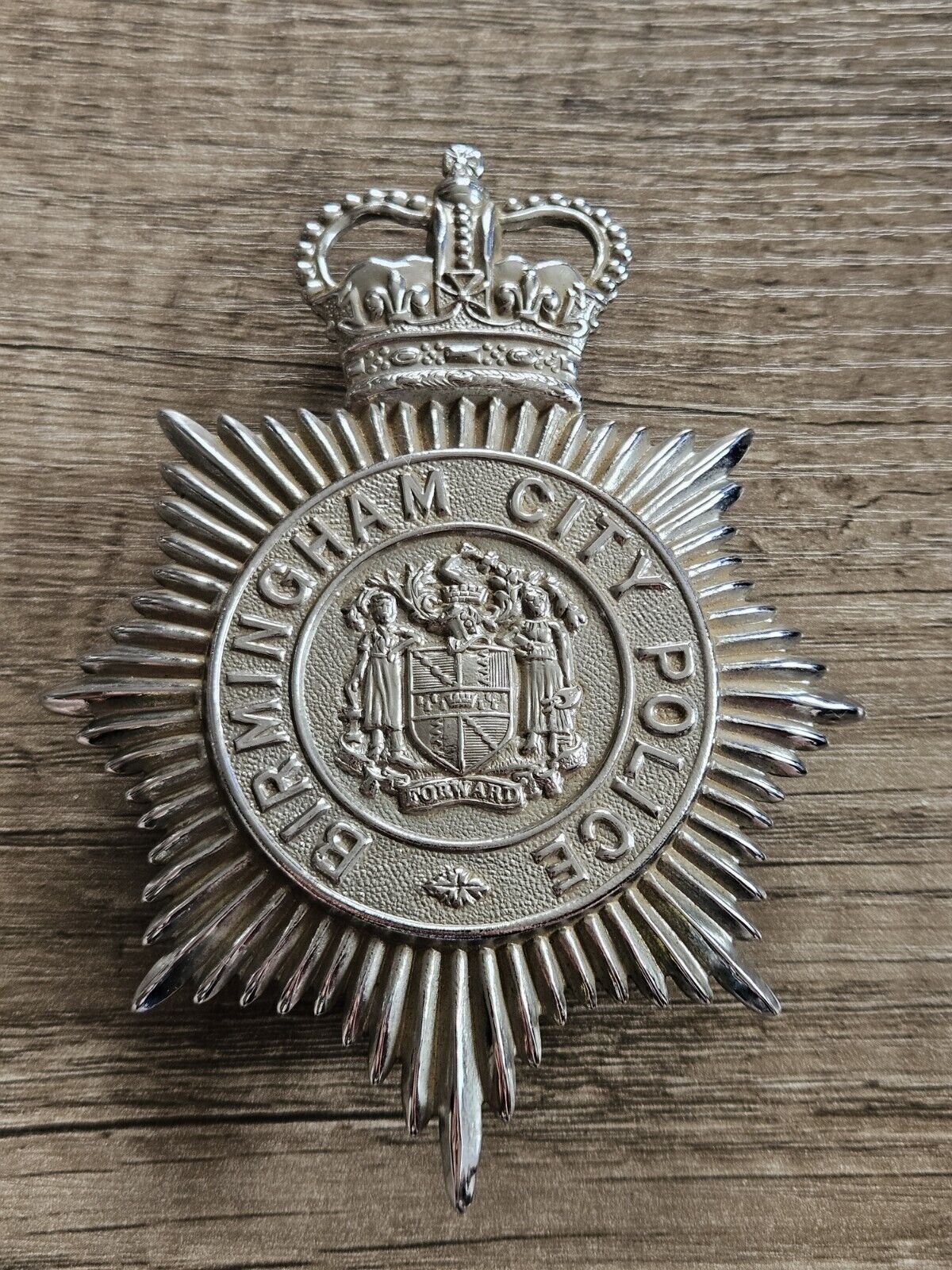 3x West Midlands And Birmingham Police Helmet Plate Obsolete. Plates, Badges.