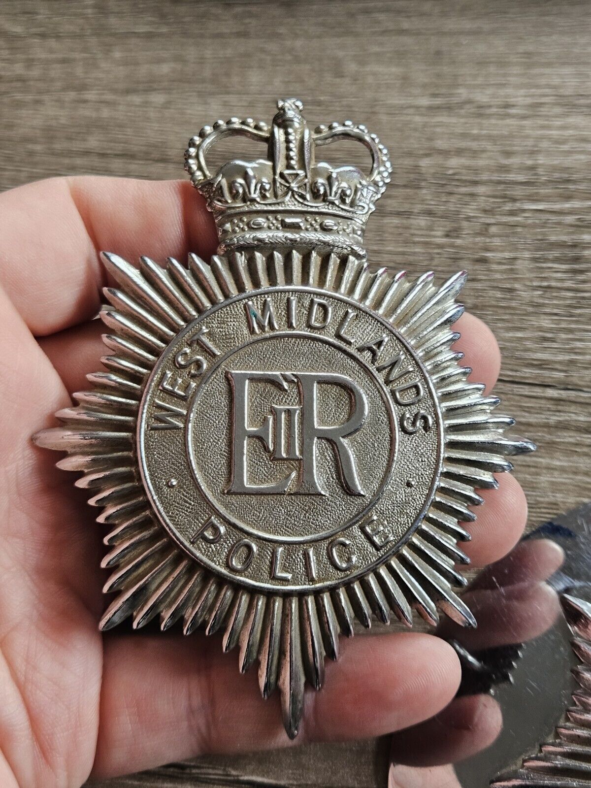 3x West Midlands And Birmingham Police Helmet Plate Obsolete. Plates, Badges.
